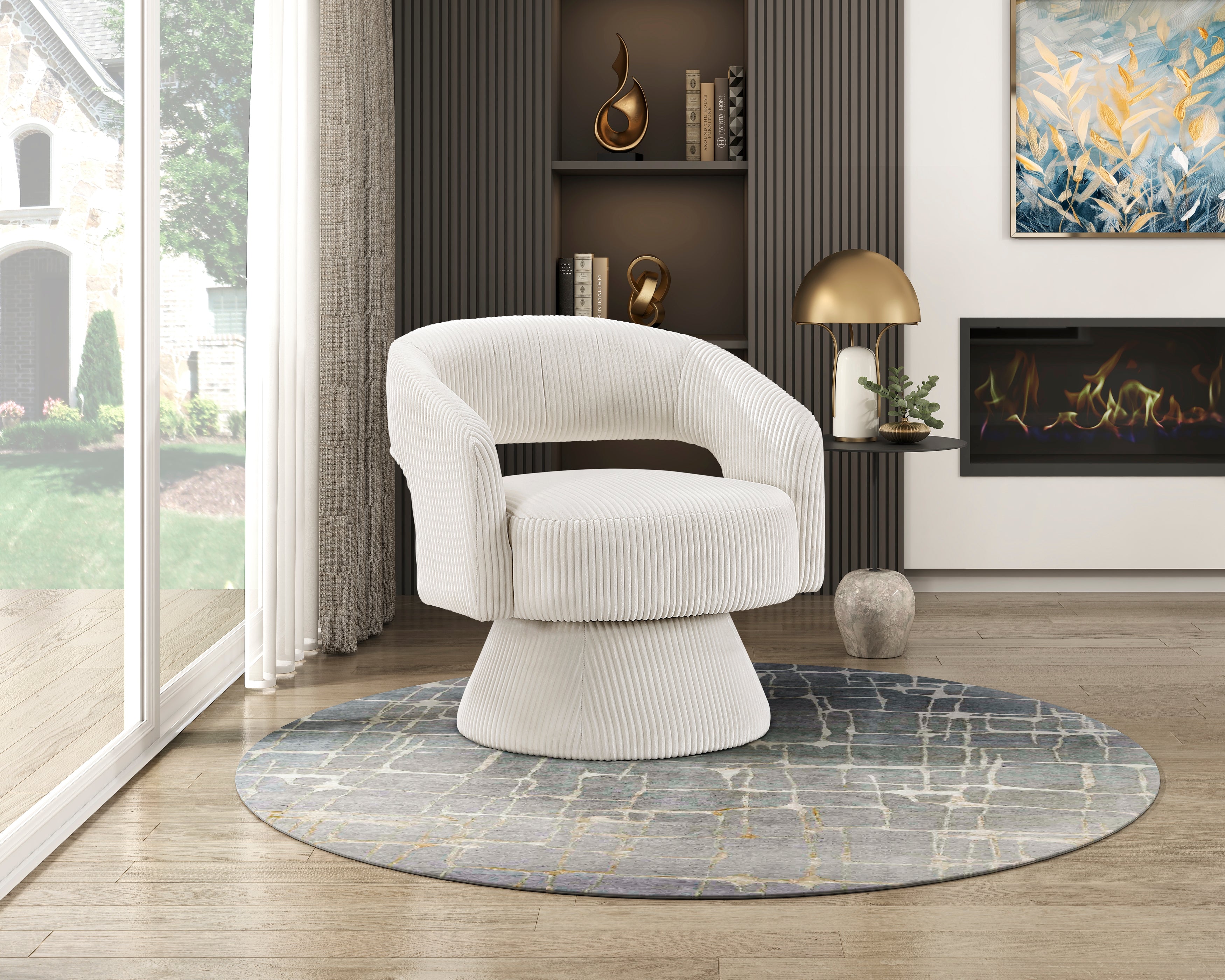 1013BEG-1 Swivel Chair - 1013BEG-1
