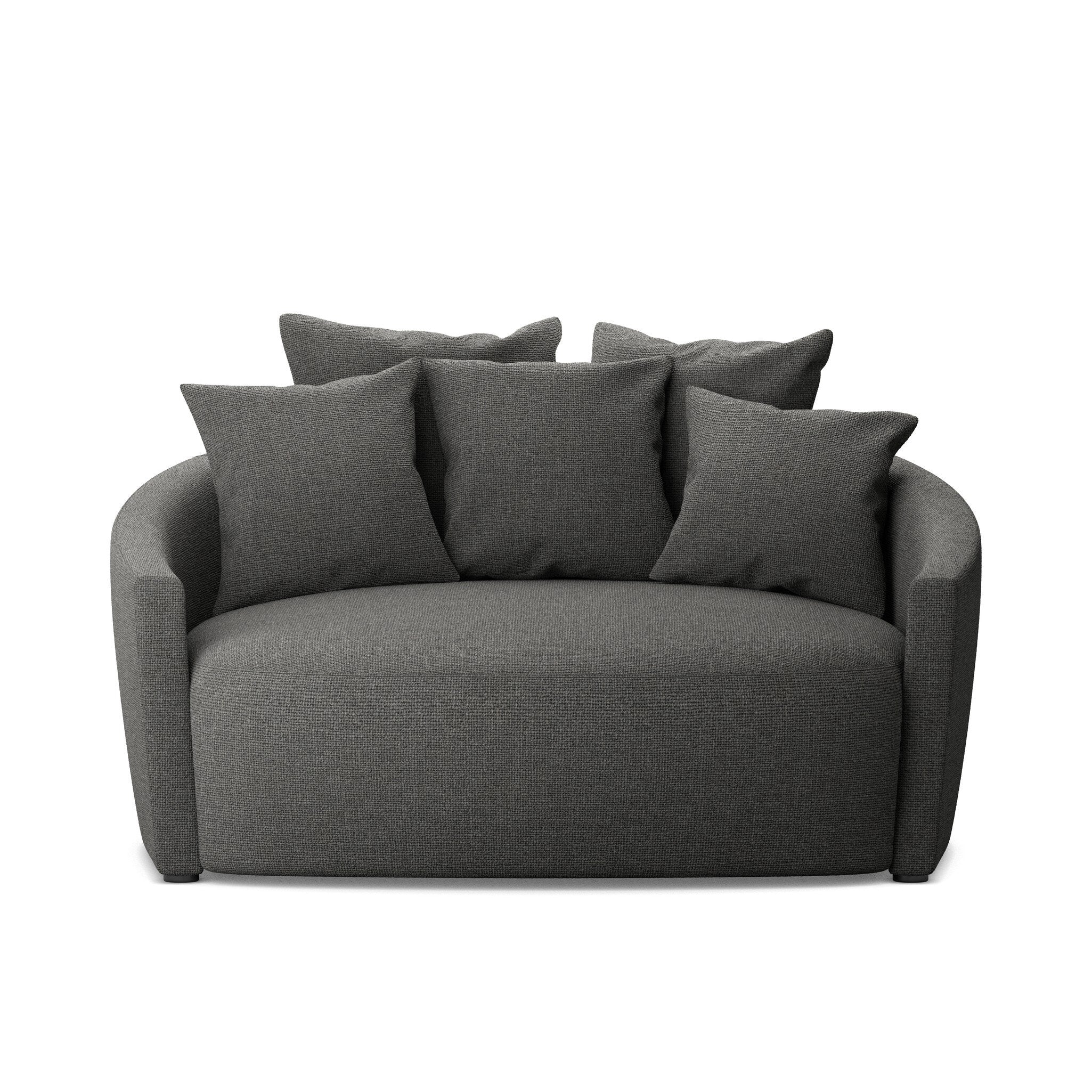 Chloe Media Lounger in Gibson Smoke