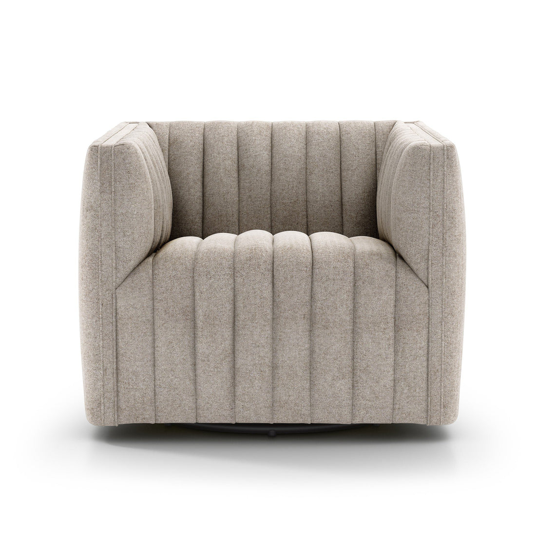 Augustine Swivel Chair in Orly Natural
