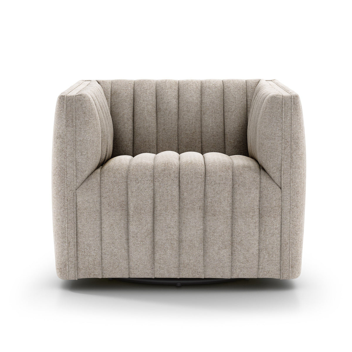 Augustine Swivel Chair in Orly Natural