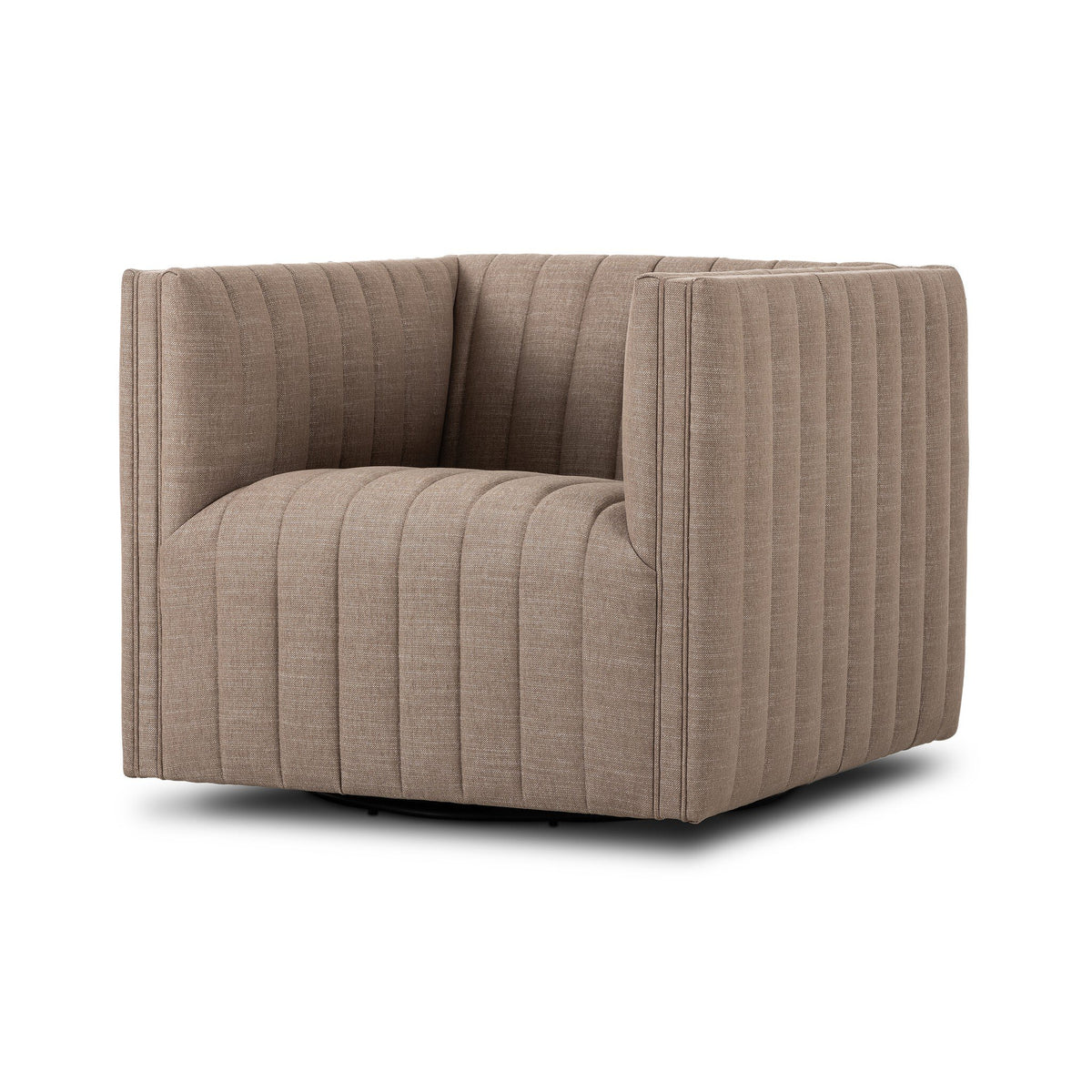 Augustine Swivel Chair in Crypton Nomad Taupe