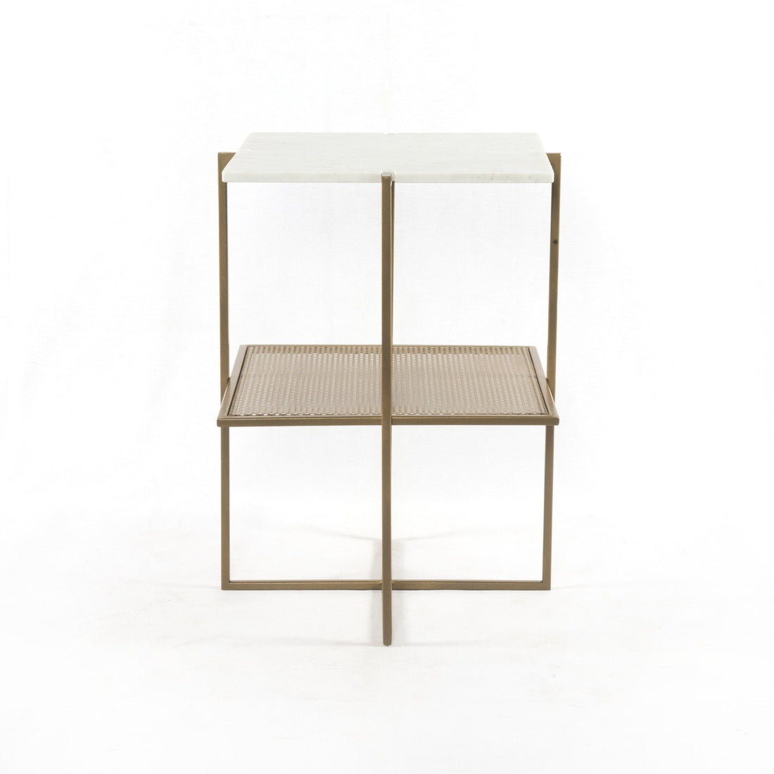 Olivia Nightstand in Antique Brass