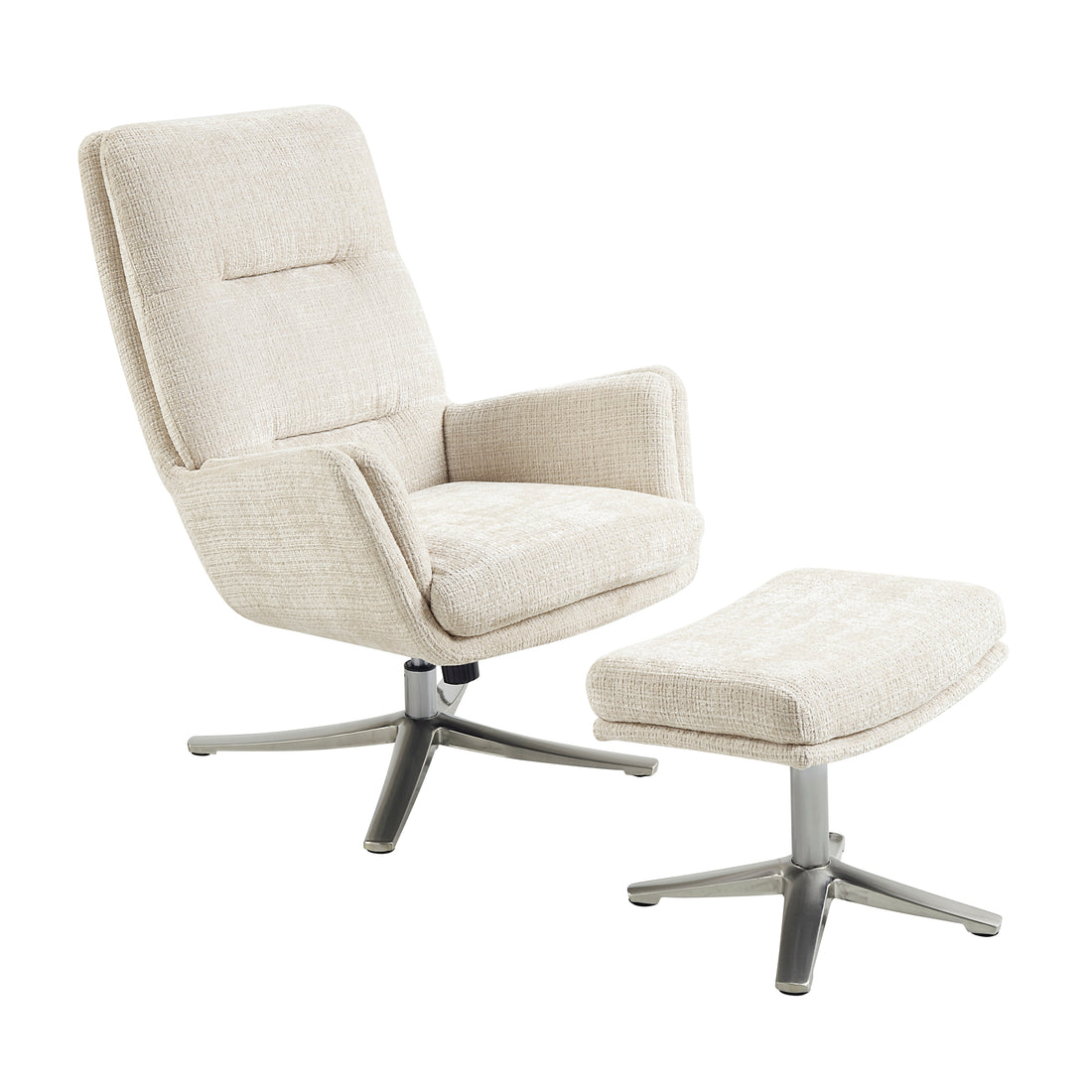 1159BE Swivel Chair with Ottoman - 1159BE