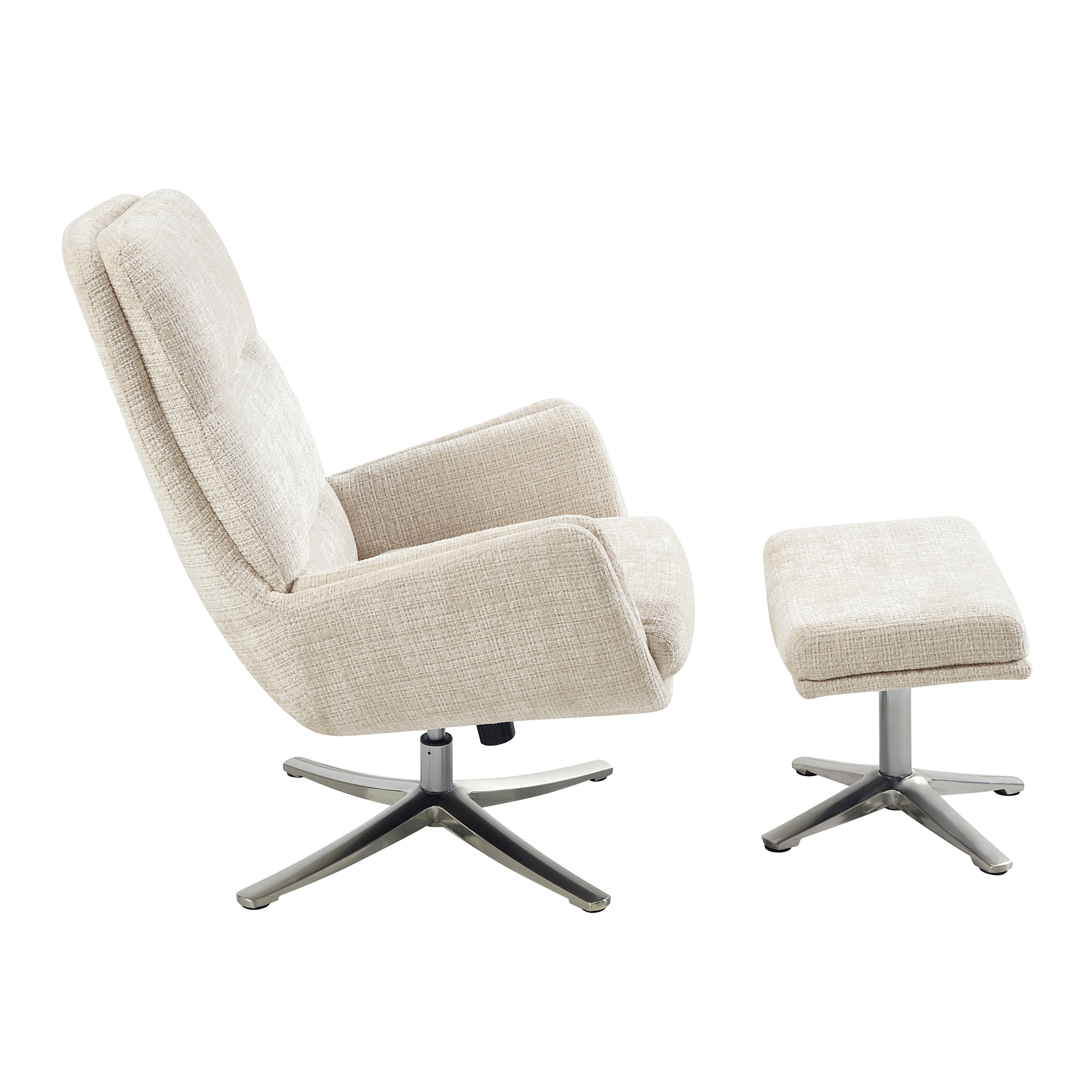 1159BE Swivel Chair with Ottoman - 1159BE