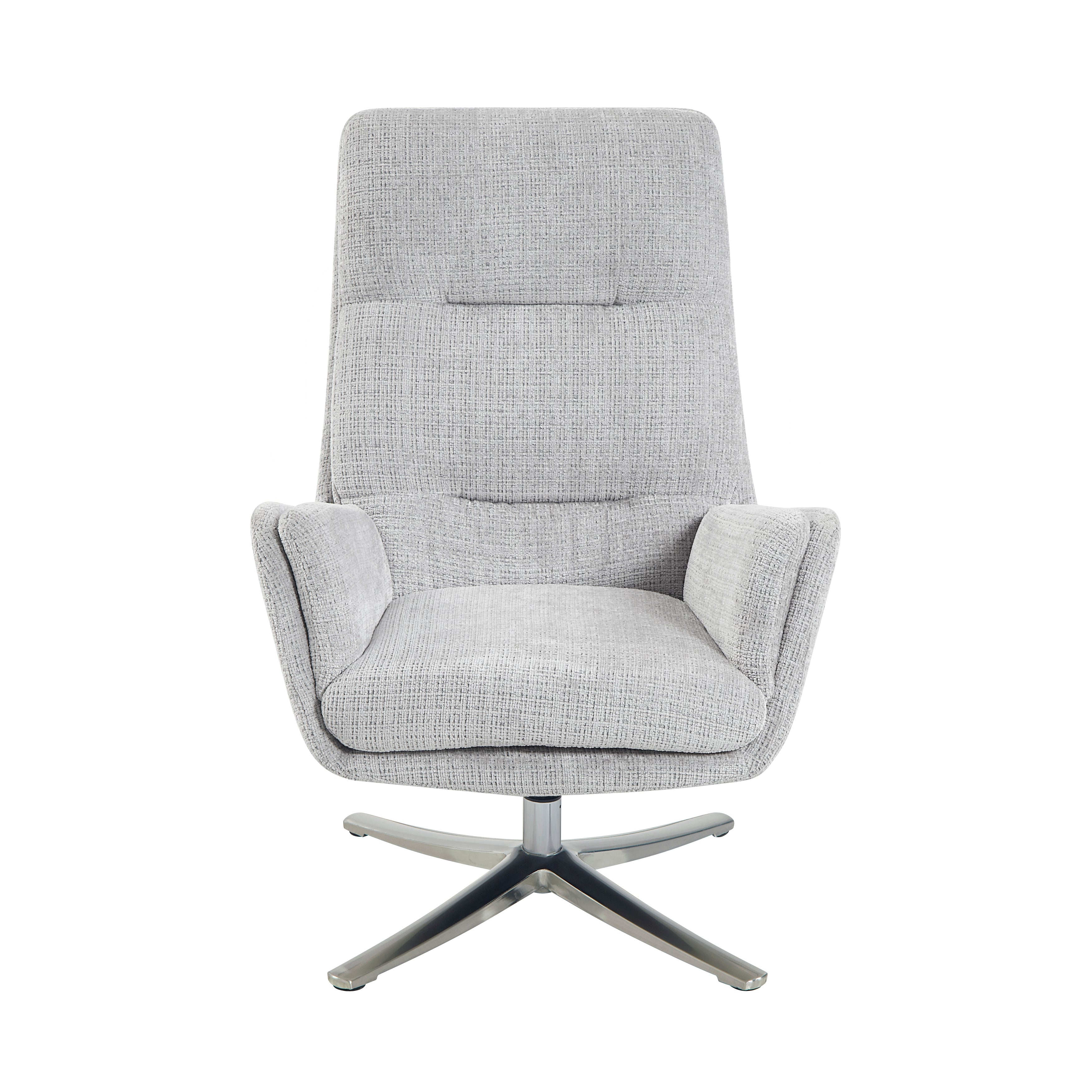 1159GY Swivel Chair with Ottoman - 1159GY