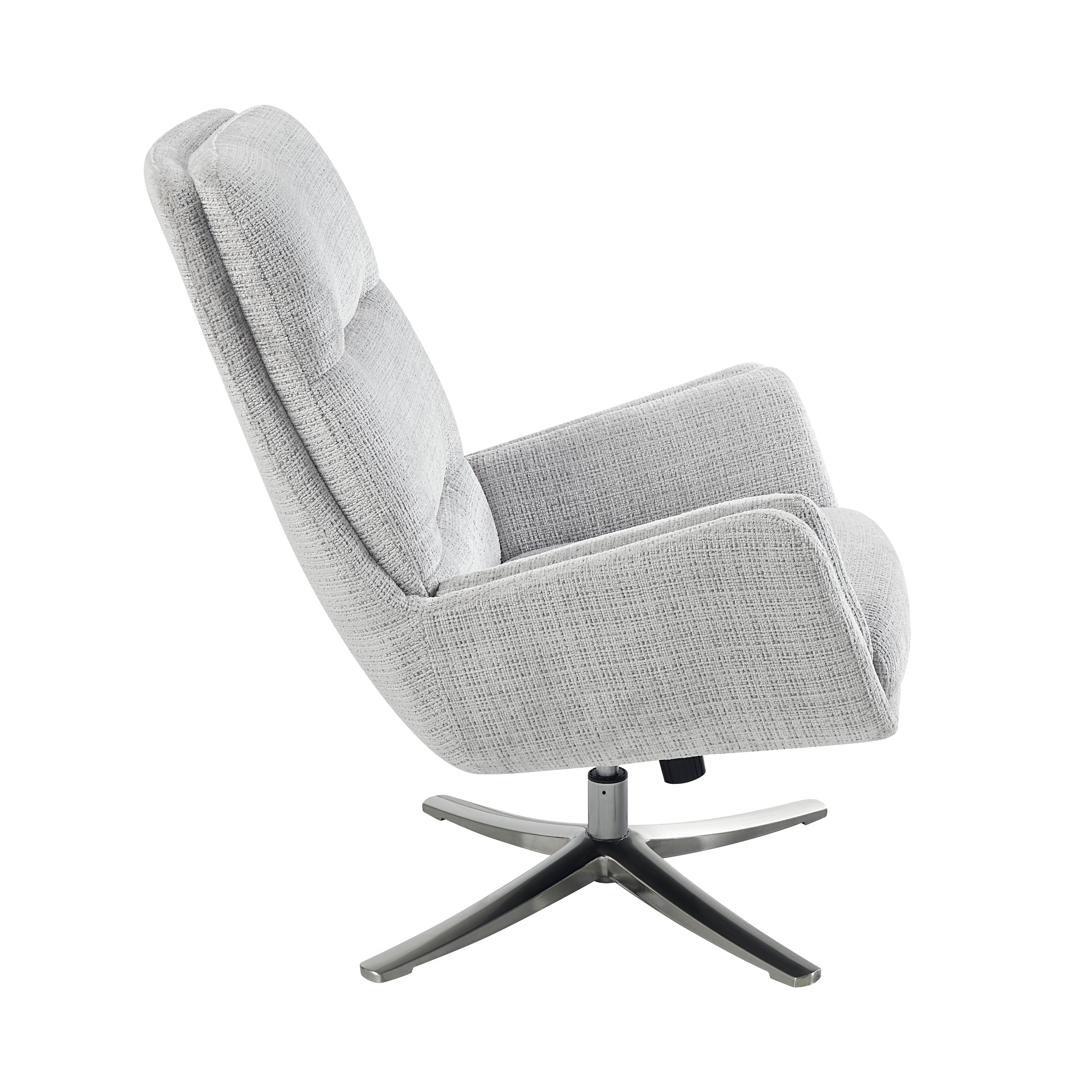 1159GY Swivel Chair with Ottoman - 1159GY