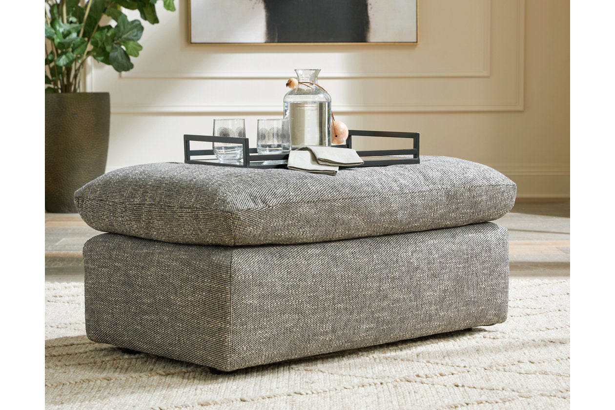 Dramatic Granite Oversized Chair and Ottoman - Ashley - Luna Furniture