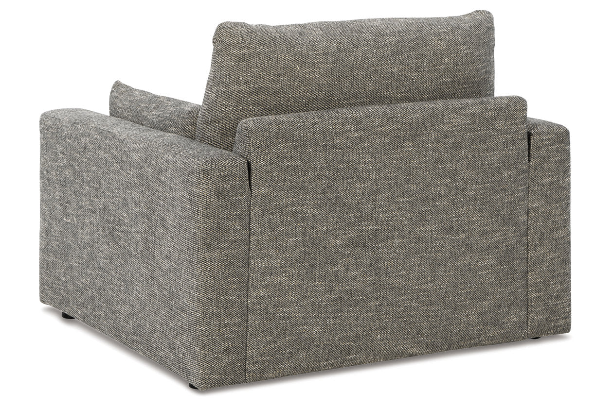 Dramatic Granite Sofa, Loveseat, Oversized Chair and Ottoman - Ashley - Luna Furniture