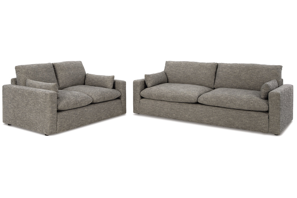 Dramatic Granite Sofa and Loveseat - Ashley - Luna Furniture
