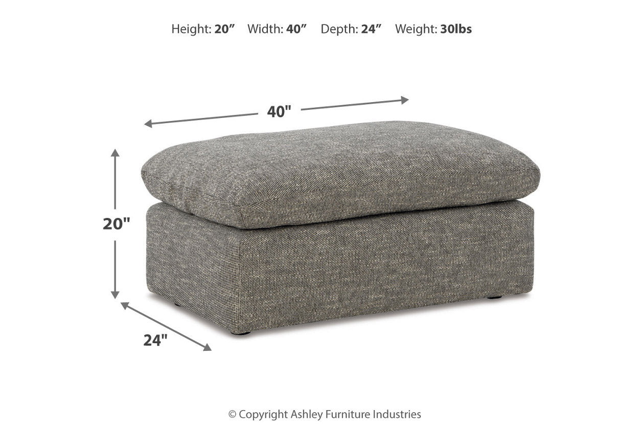 Dramatic Granite Oversized Chair and Ottoman - Ashley - Luna Furniture