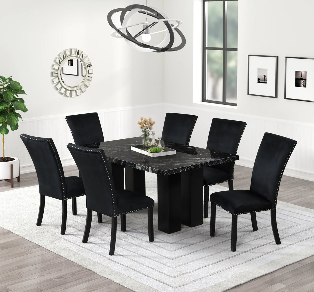 Solna Black 6-Piece Dining Set