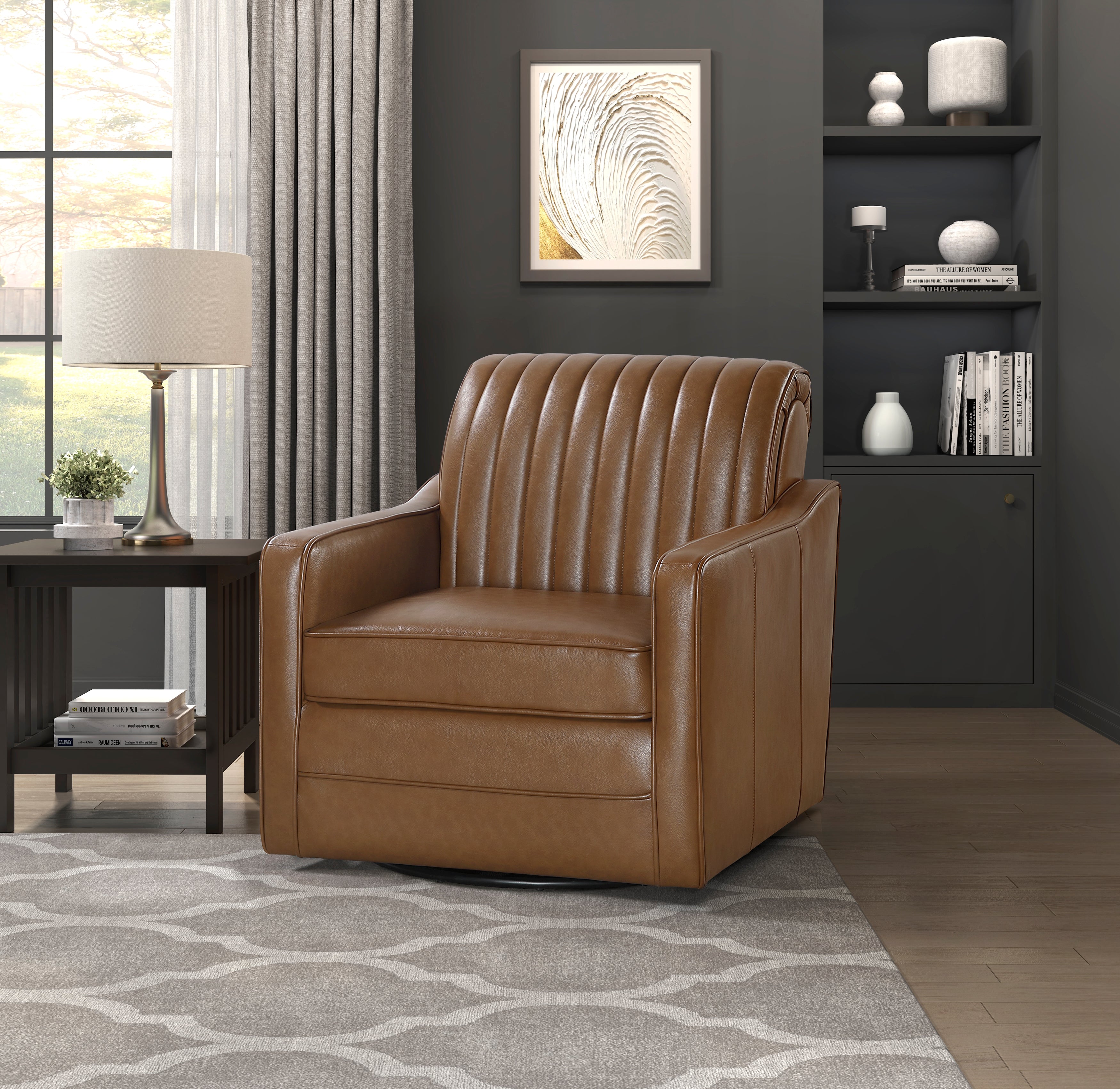 1257BR-1 Swivel Chair - 1257BR-1