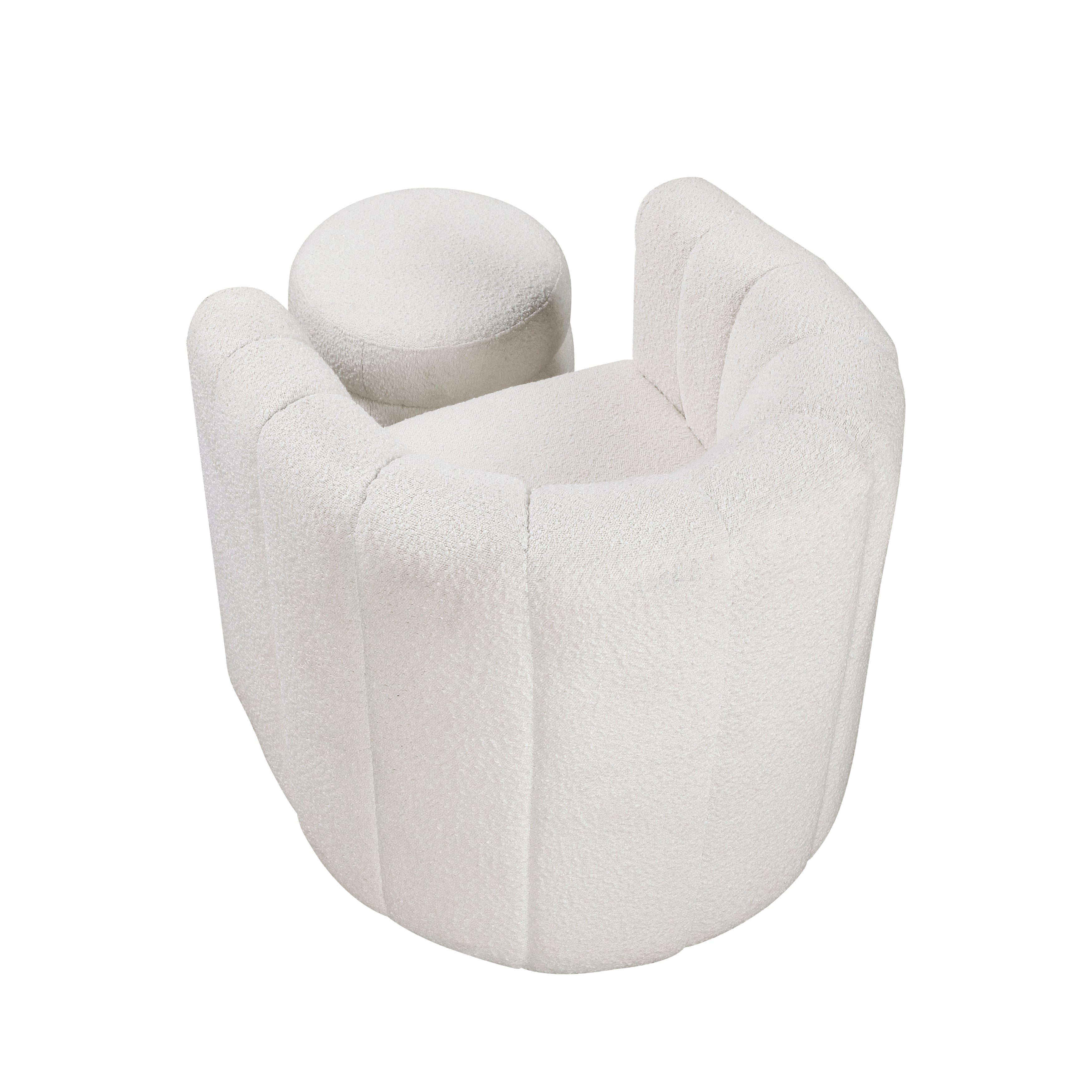 1260WH Swivel Chair with Ottoman - 1260WH