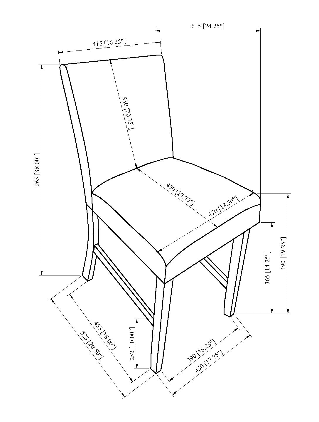 Parkside Dove Dining Chair, Set of 2 from Crown Mark - Luna Furniture