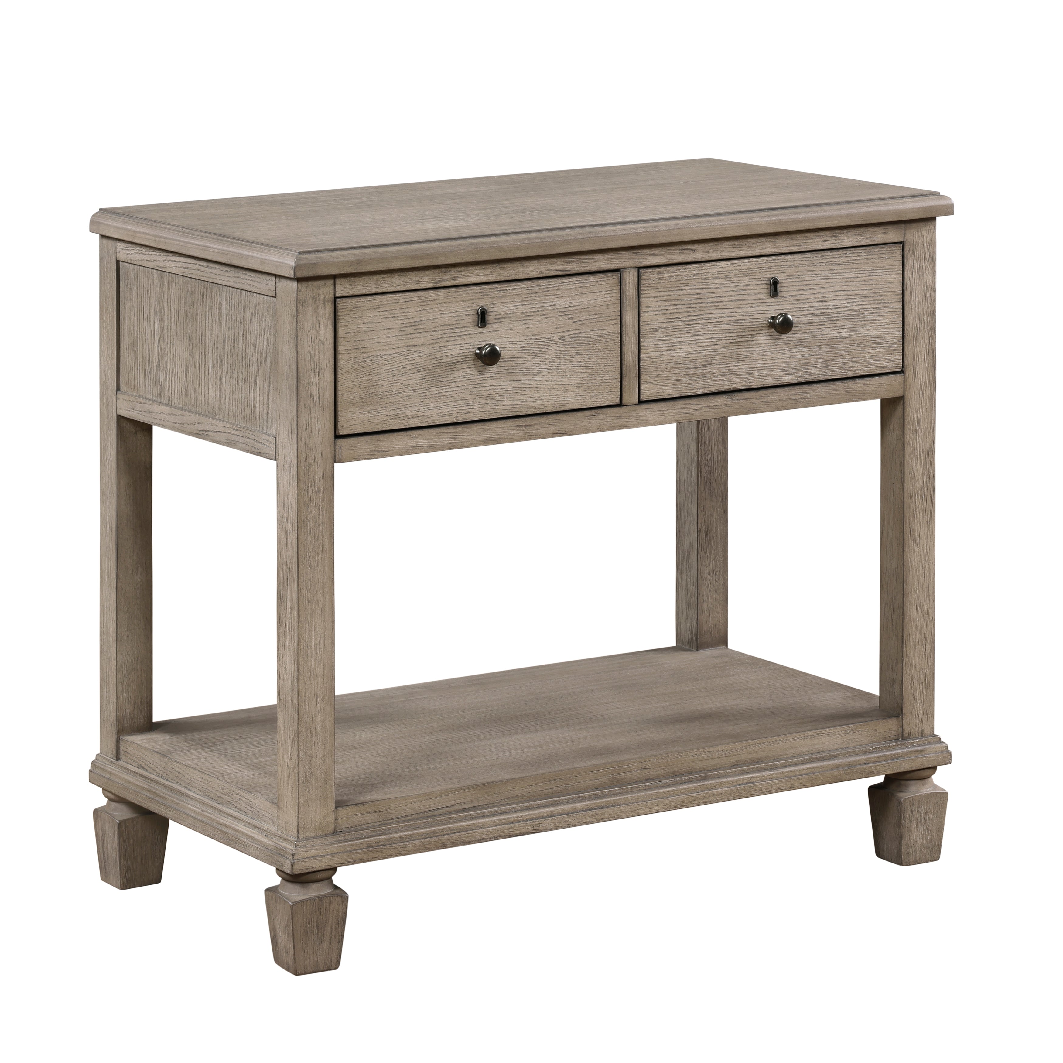 Marceline Gray Oak Canopy Platform Bedroom Set from Homelegance - Luna Furniture