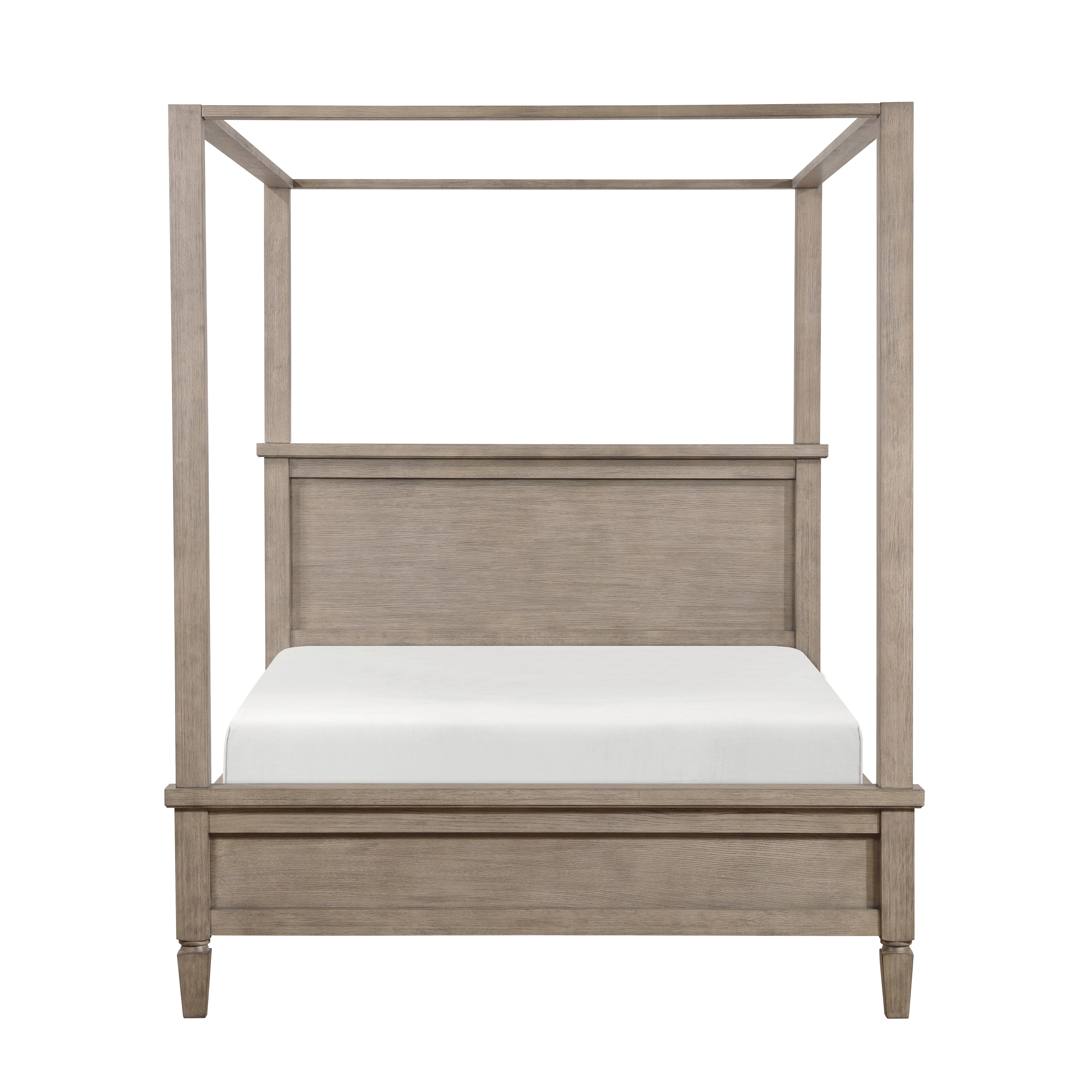 Marceline Gray Oak Canopy Platform Bedroom Set from Homelegance - Luna Furniture