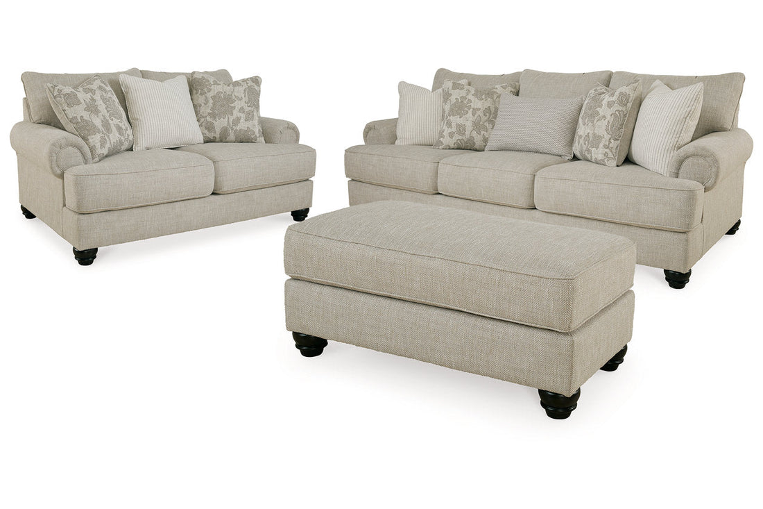 Asanti Fog Sofa, Loveseat and Ottoman - Ashley - Luna Furniture