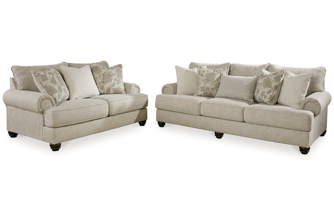 Asanti Fog Sofa and Loveseat - Ashley - Luna Furniture