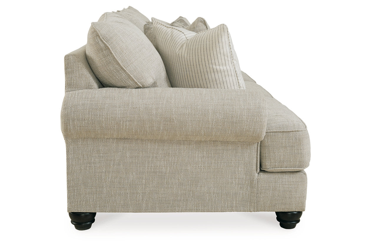 Asanti Fog Sofa, Loveseat, Oversized Chair and Ottoman - Ashley - Luna Furniture