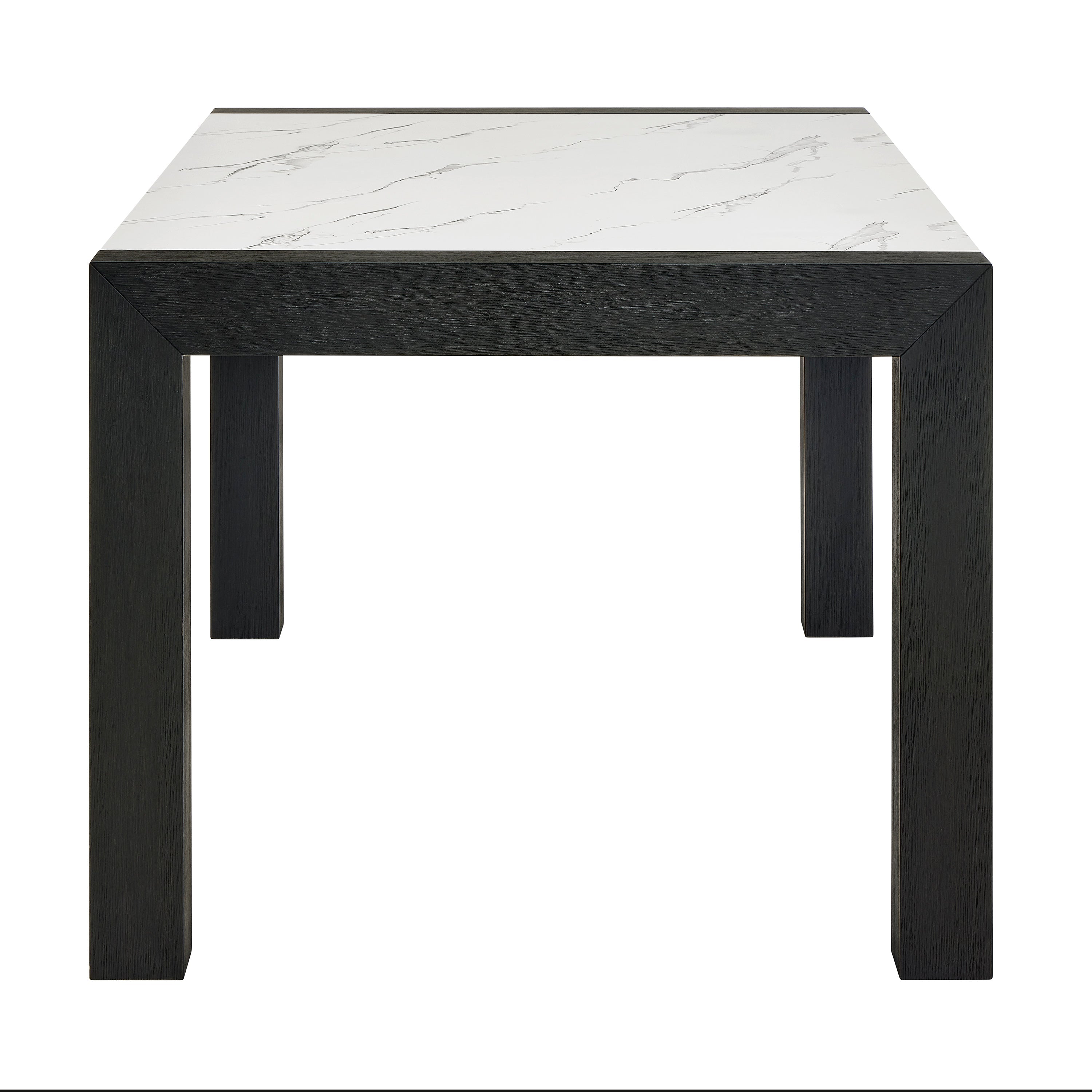 Jules Black/Light Gray Faux Marble Dining Table from Crown Mark - Luna Furniture