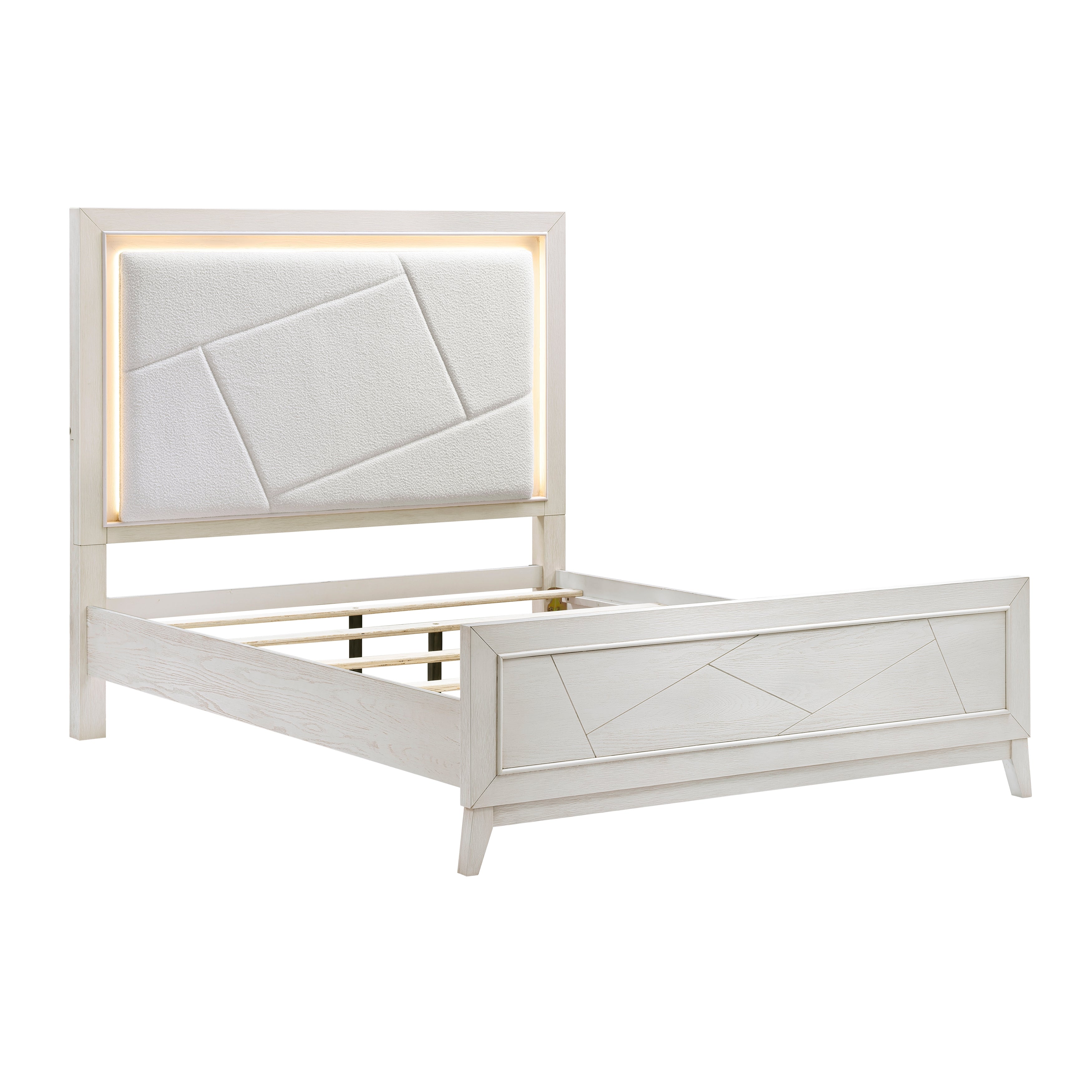 Asteria Antique White Panel Bedroom Set from Homelegance - Luna Furniture