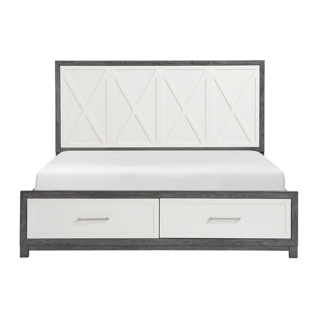 1366K-1EK* (3) Eastern King Platform Bed with Footboard Storage - 1366K-1EK*