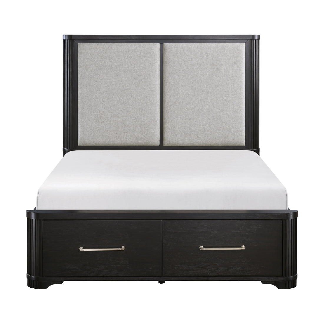 1381-1* (3) Queen Platform Bed with Footboard Storage - 1381-1*