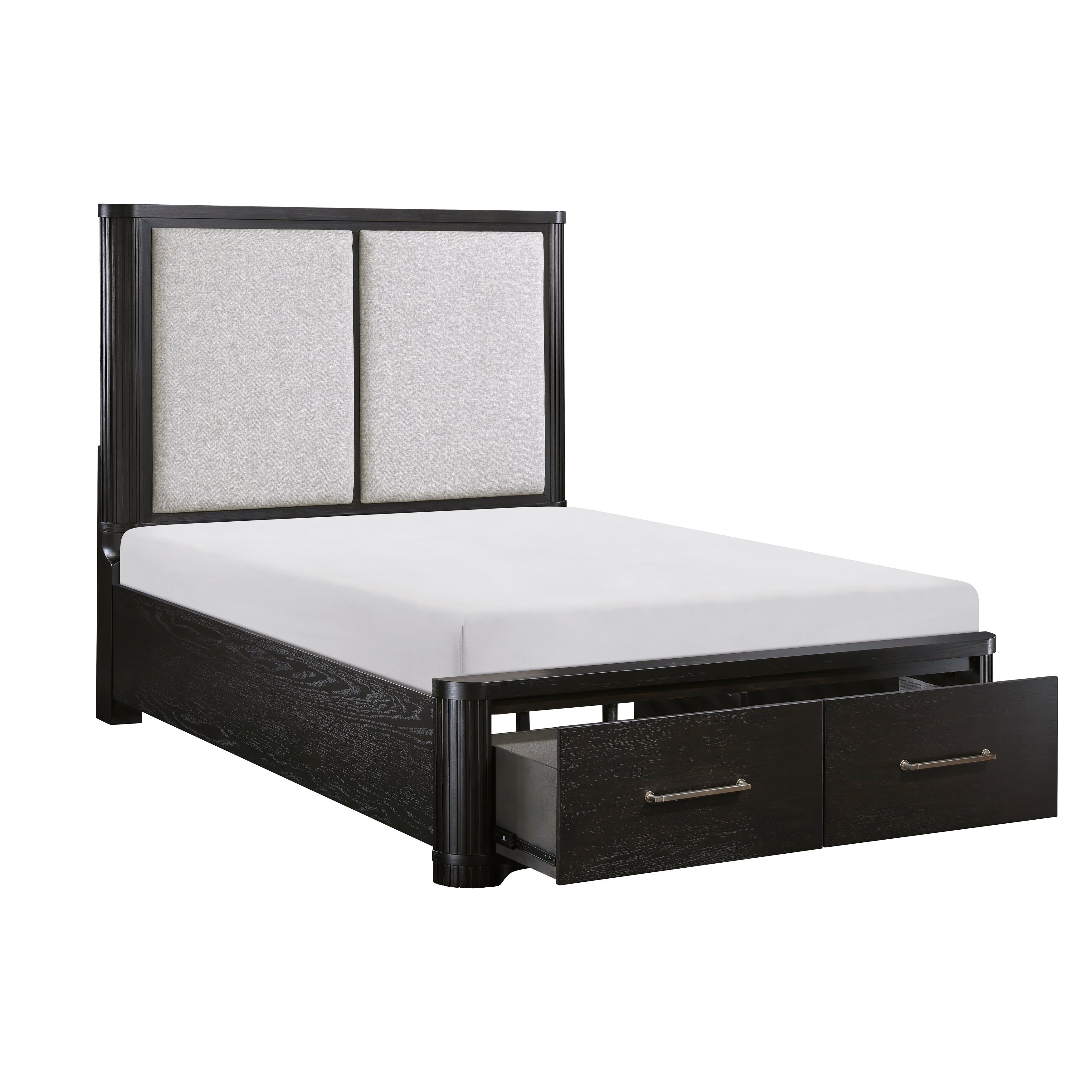1381K-1EK* (3) Eastern King Platform Bed with Footboard Storage - 1381K-1EK*