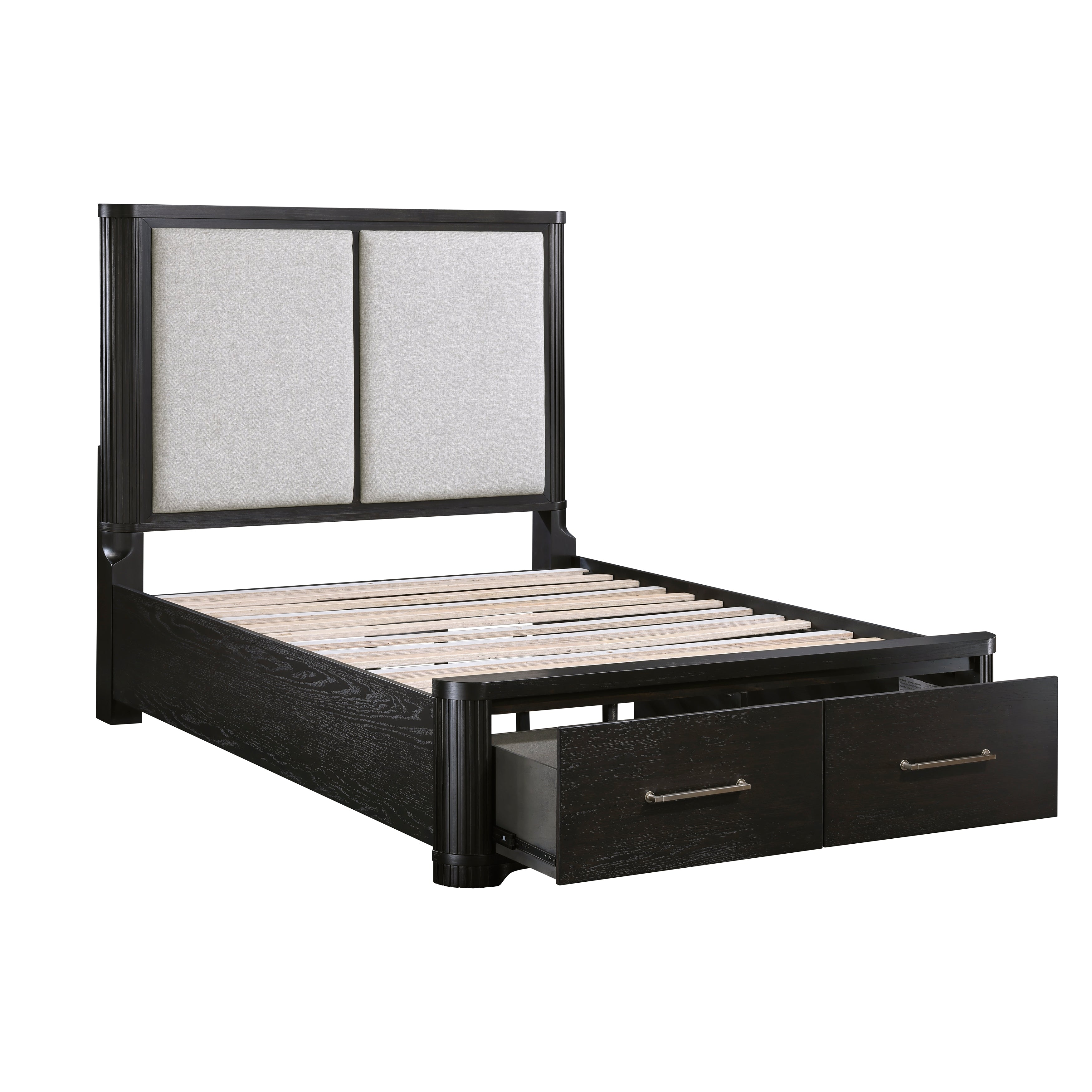 1381K-1EK* (3) Eastern King Platform Bed with Footboard Storage - 1381K-1EK*