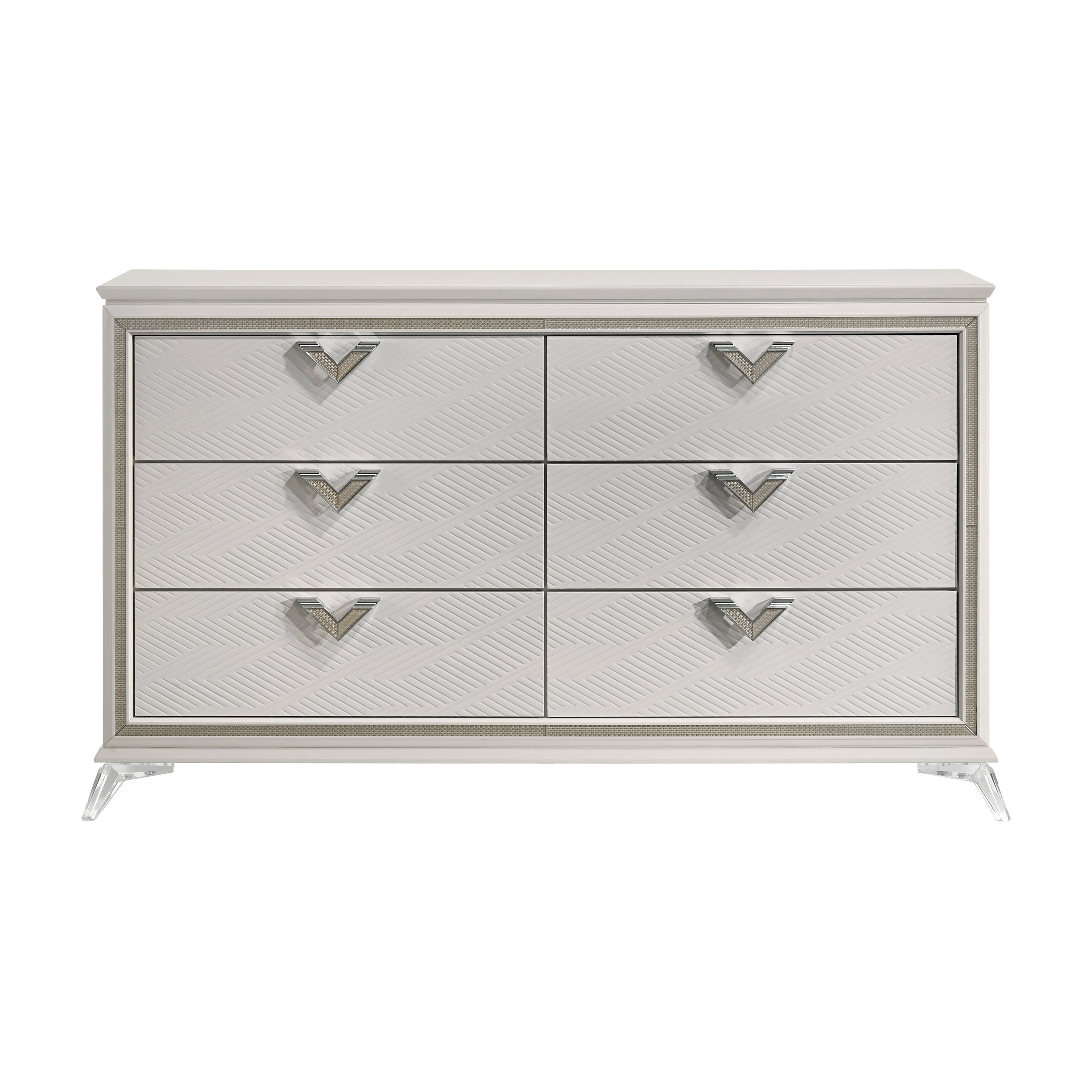 Audra White Panel Bedroom Set from Homelegance - Luna Furniture