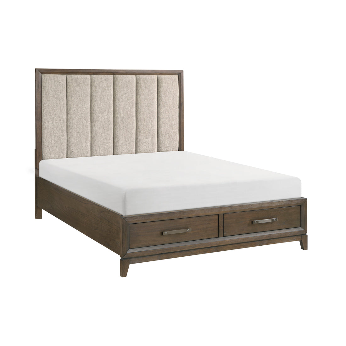 1422N-1* (3) Queen Platform Bed with Footboard Storage - Luna Furniture