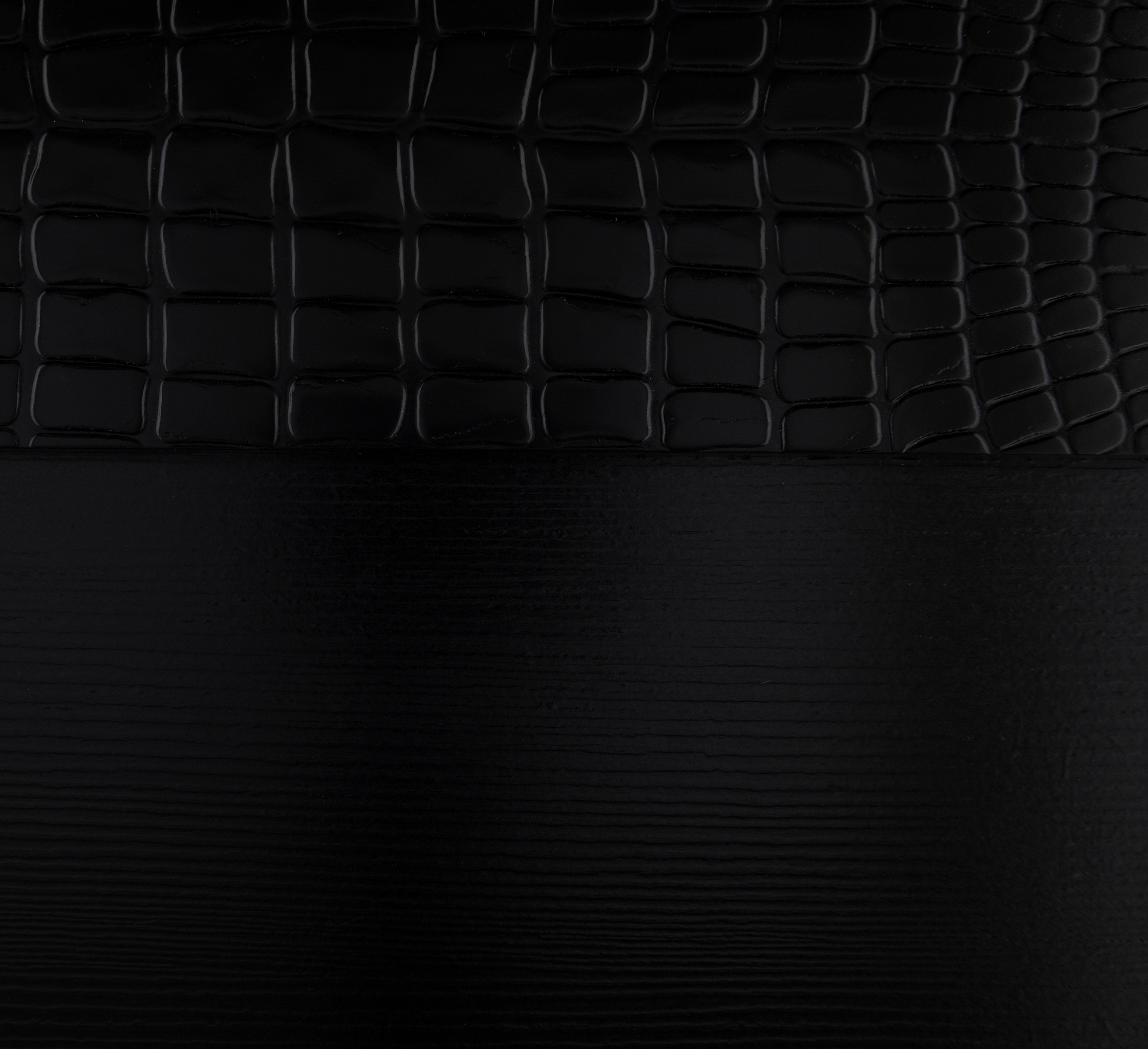 Aveline Black Queen LED Upholstered Panel Bed from Homelegance - Luna Furniture