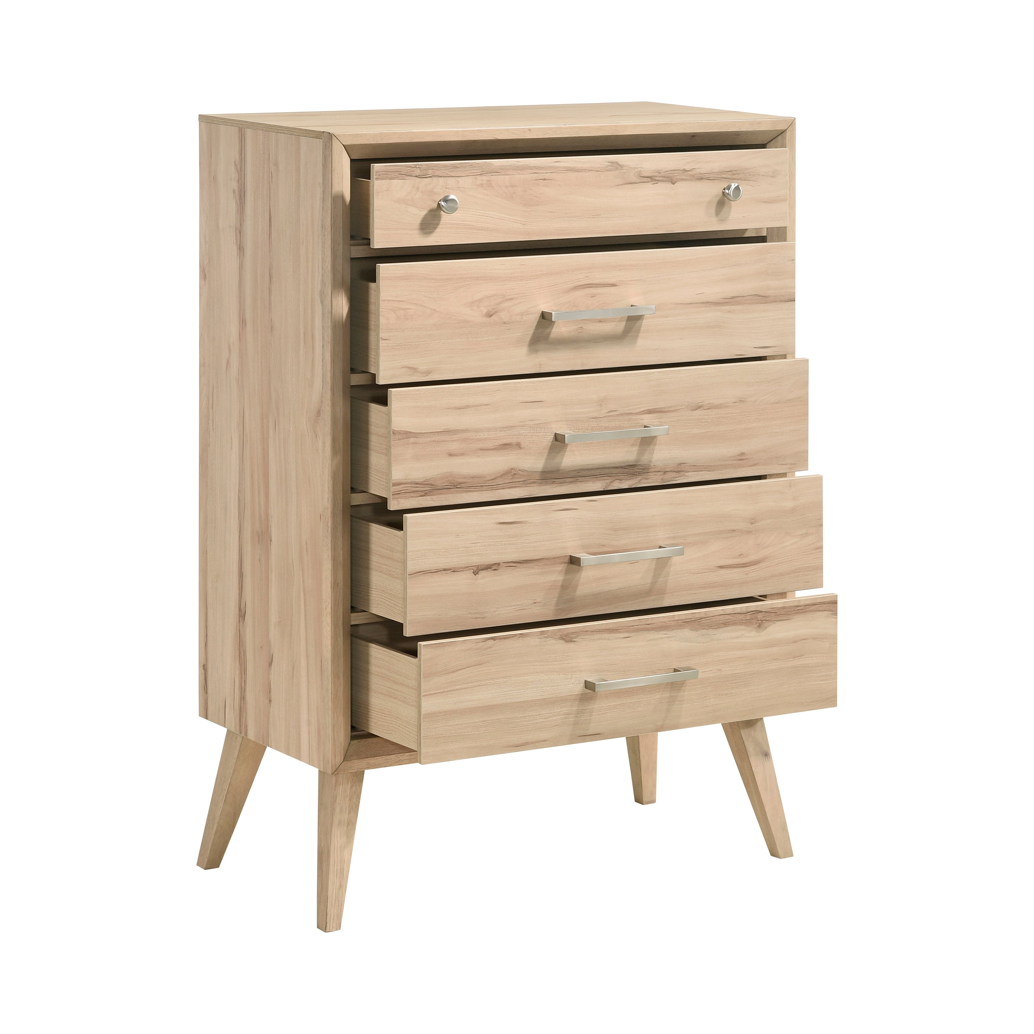 Marrin Natural Oak Panel Bedroom Set from Homelegance - Luna Furniture