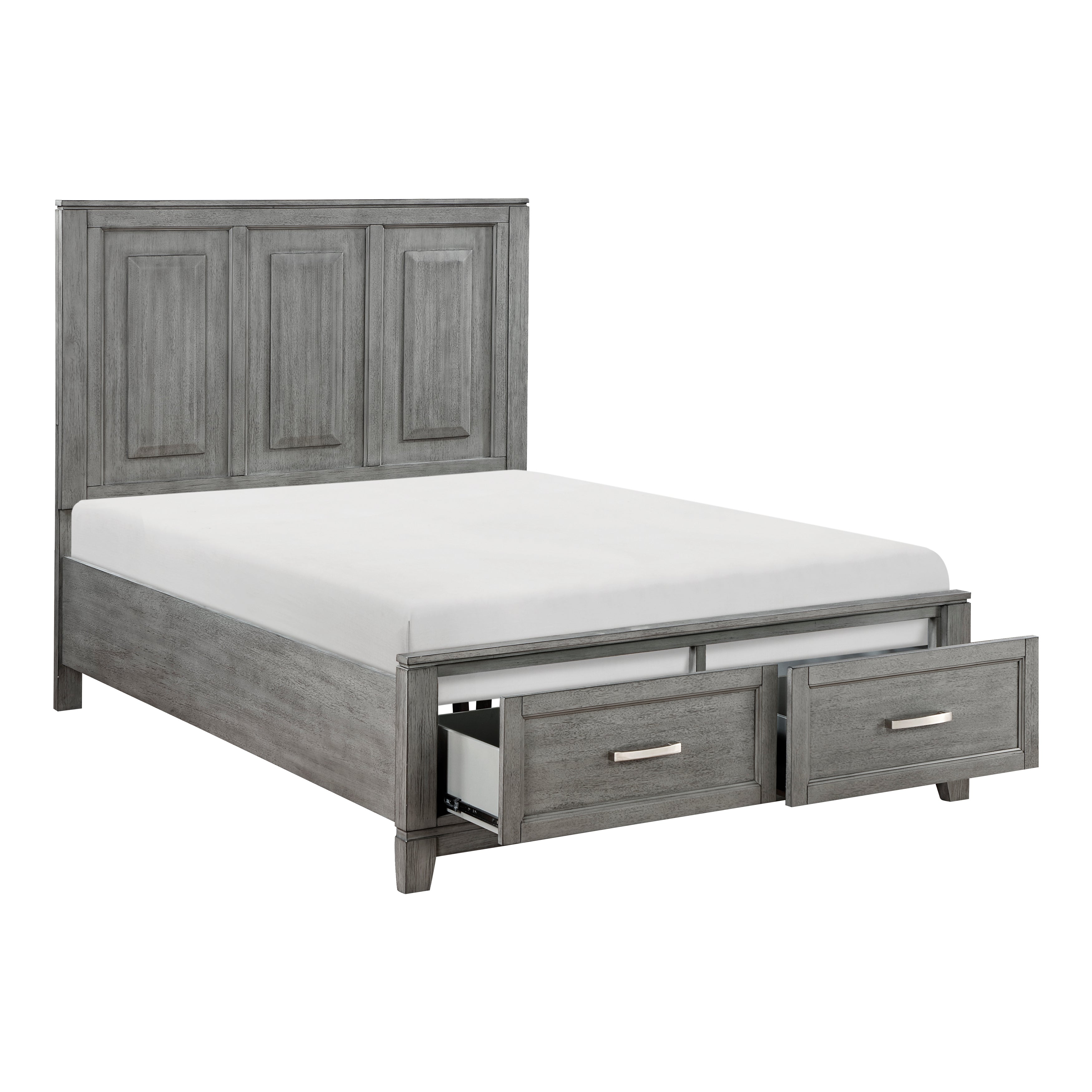 Garretson Gray Full Storage Platform Bed from Homelegance - Luna Furniture