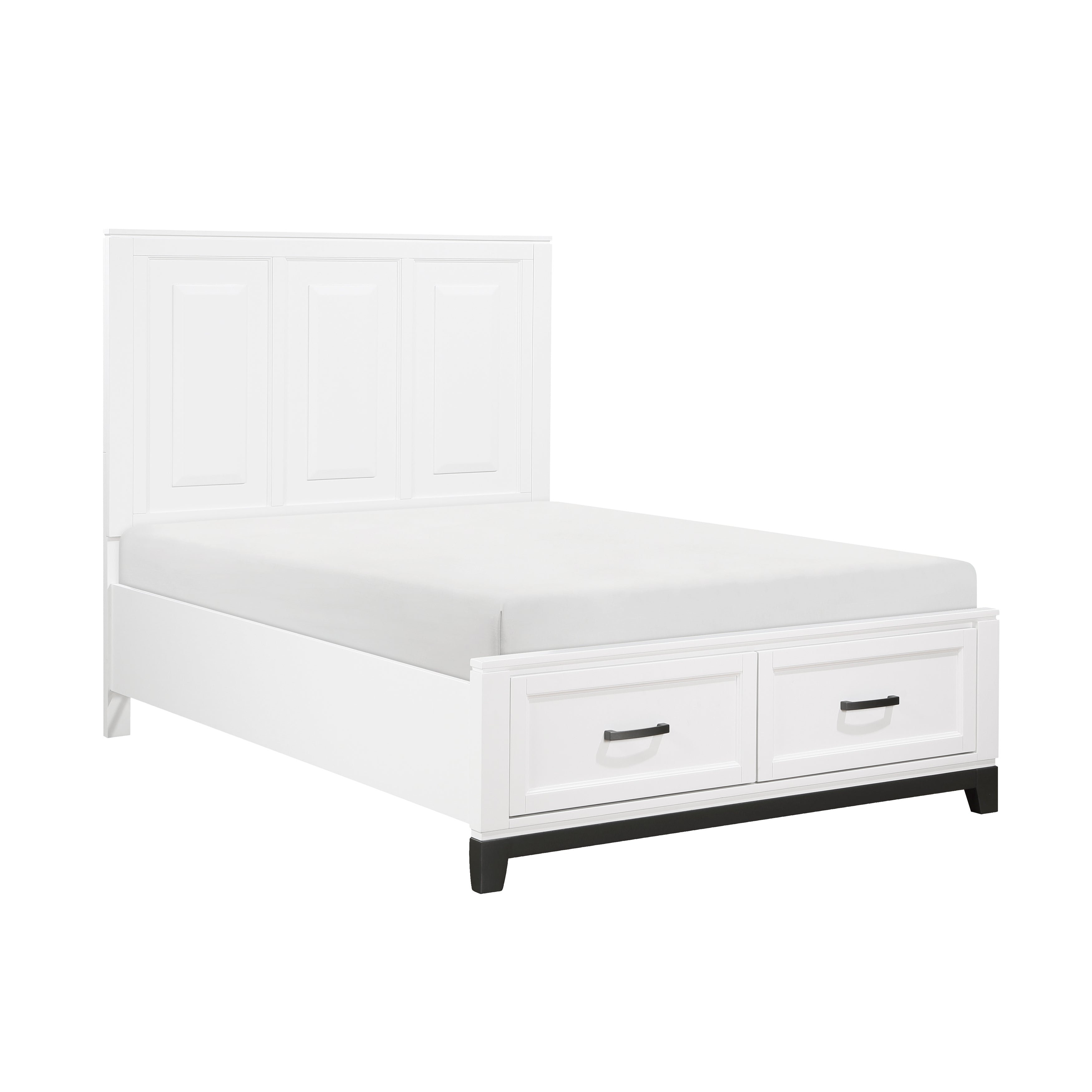 Garretson White Full Storage Platform Bed from Homelegance - Luna Furniture