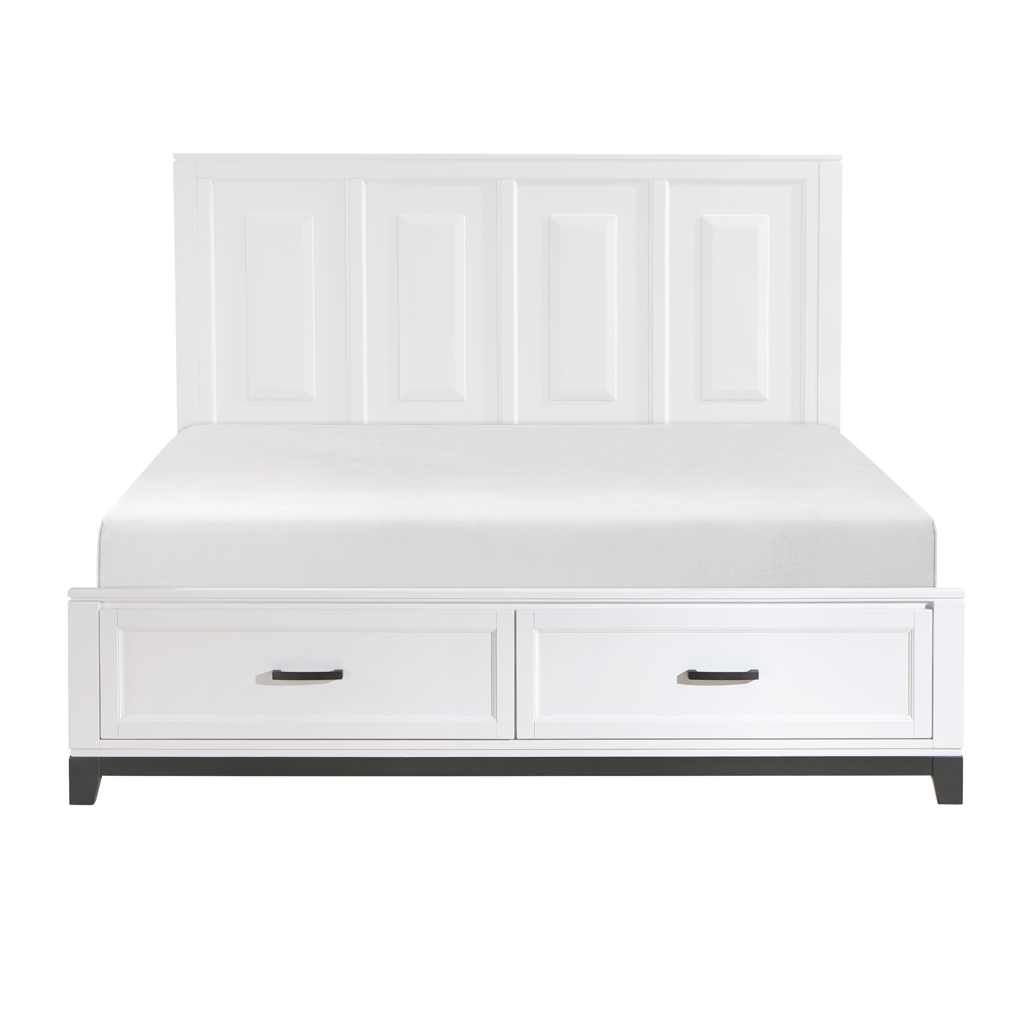 Garretson White Storage Platform Bedroom Set from Homelegance - Luna Furniture