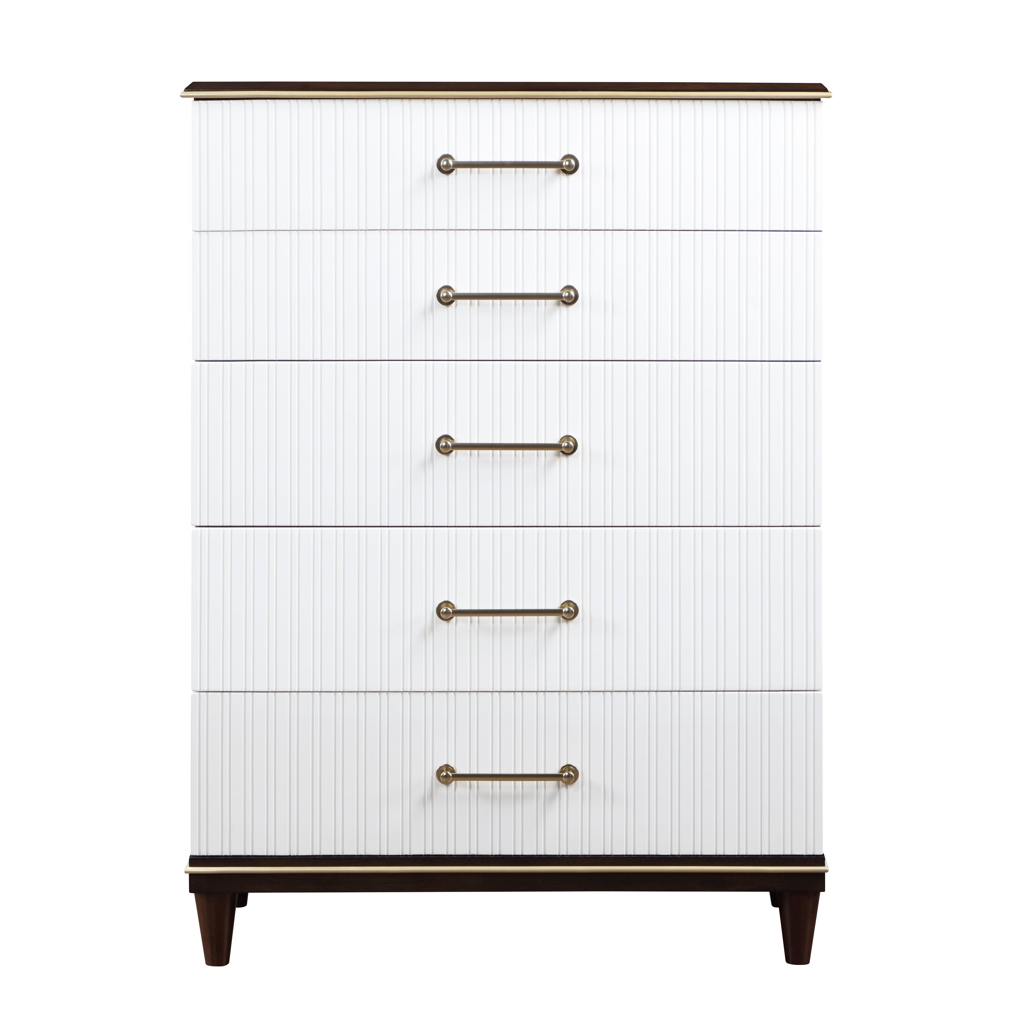 Niles White/Cherry Panel Bedroom Set from Homelegance - Luna Furniture