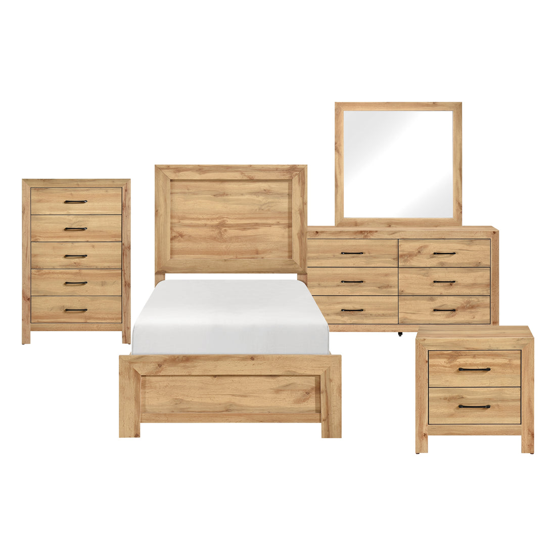 1534NAT-1*9 5pc Set (TB+NS+DR+MR+CH) - 1534NAT-1*9