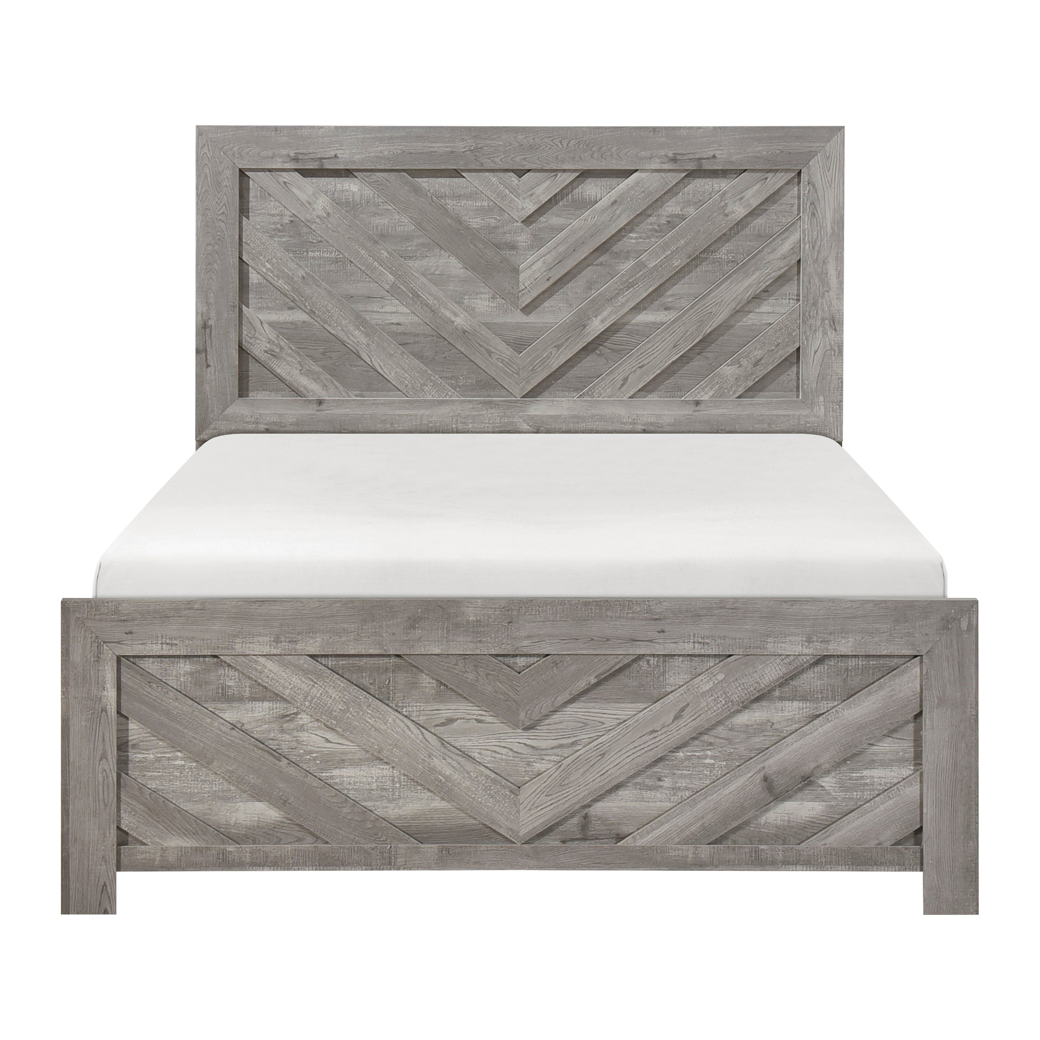 Corbin Gray V-Pattern Panel Bedroom Set from Homelegance - Luna Furniture