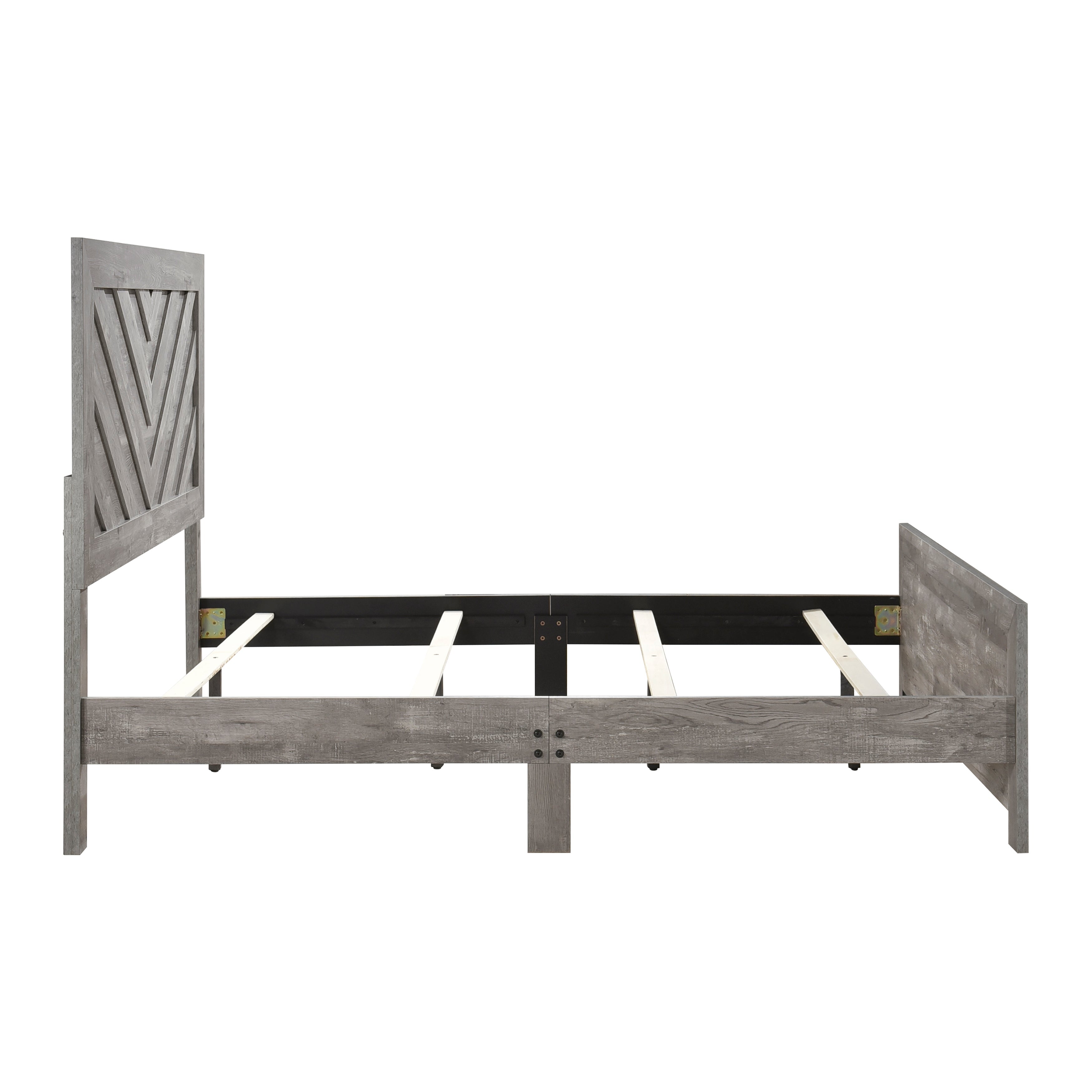 Corbin Gray V-Pattern Panel Bedroom Set from Homelegance - Luna Furniture