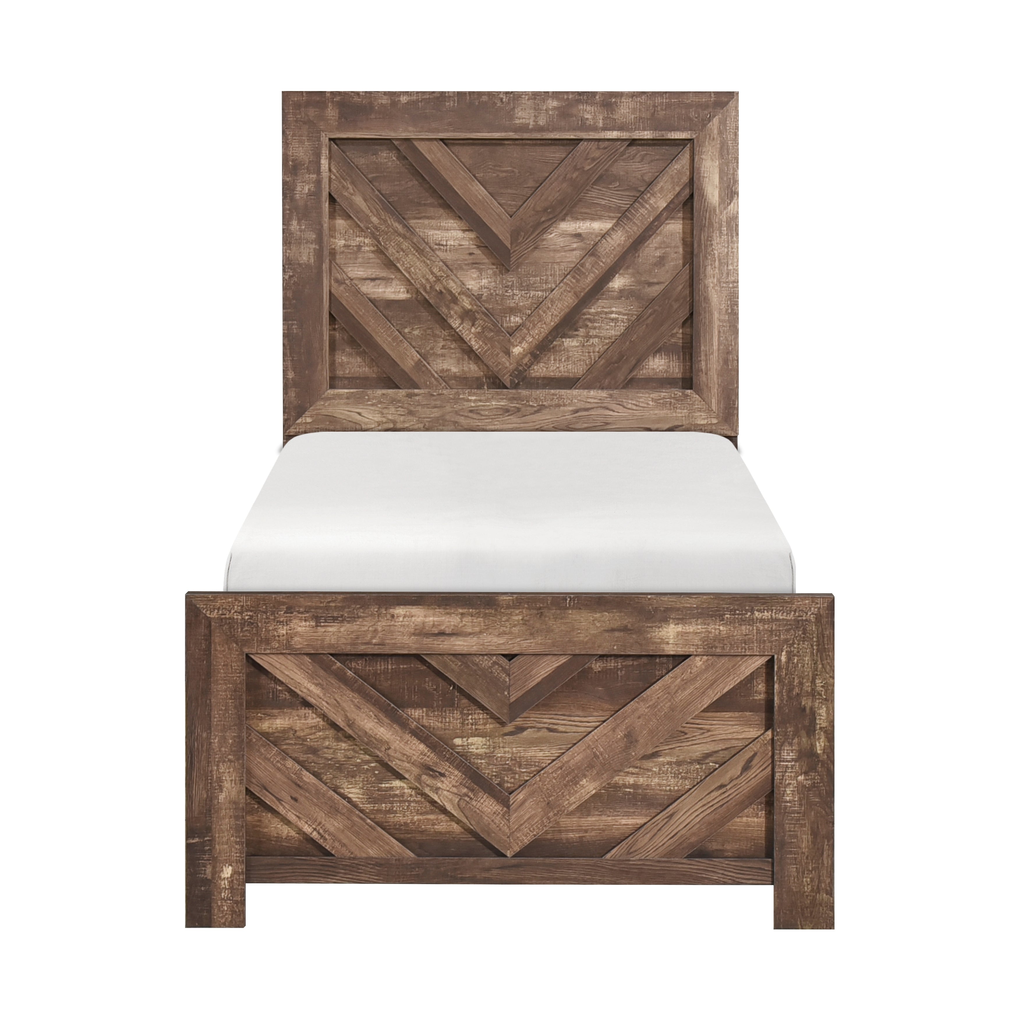 Corbin Brown V-Pattern Panel Youth Bedroom Set from Homelegance - Luna Furniture