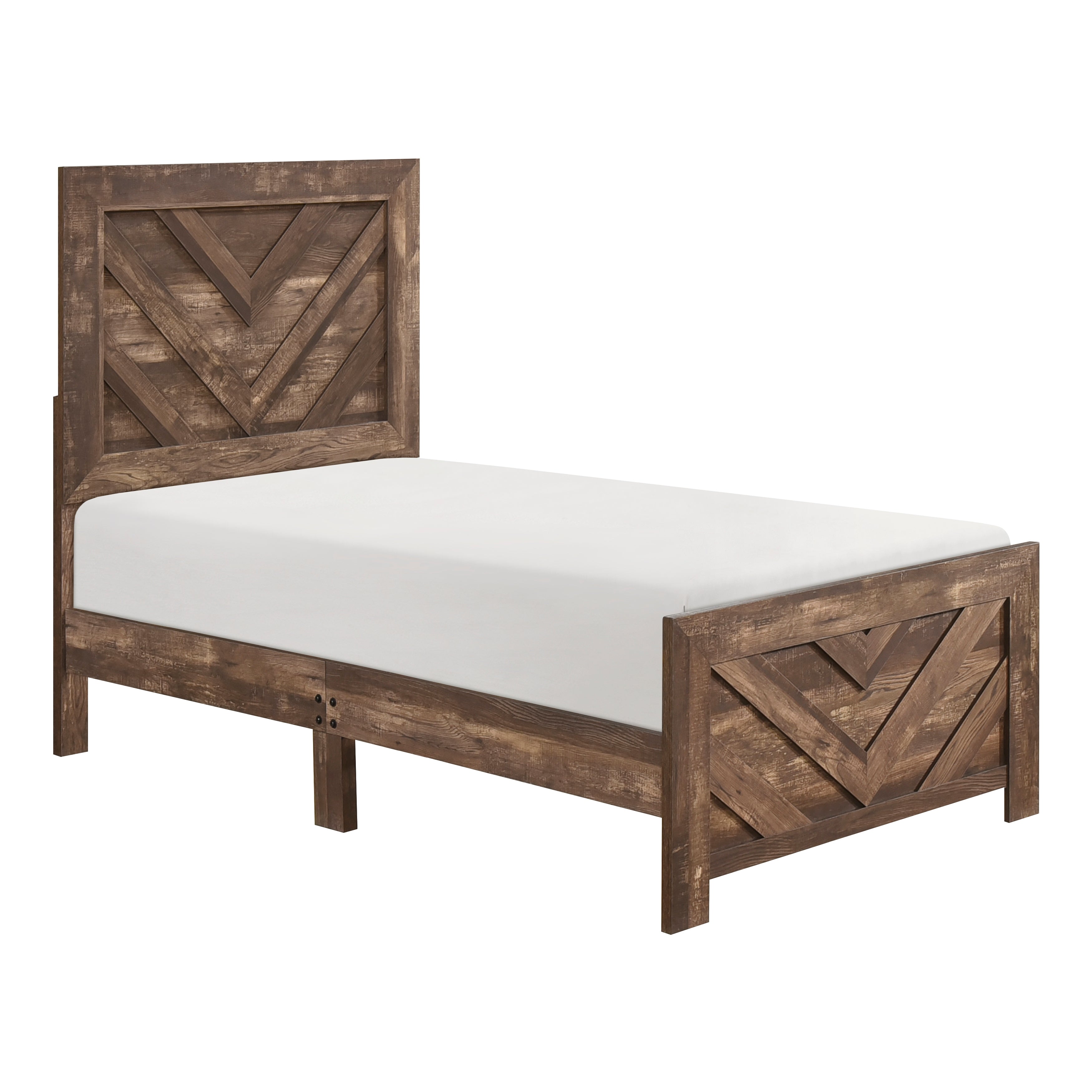 Corbin Brown V-Pattern Panel Youth Bedroom Set from Homelegance - Luna Furniture