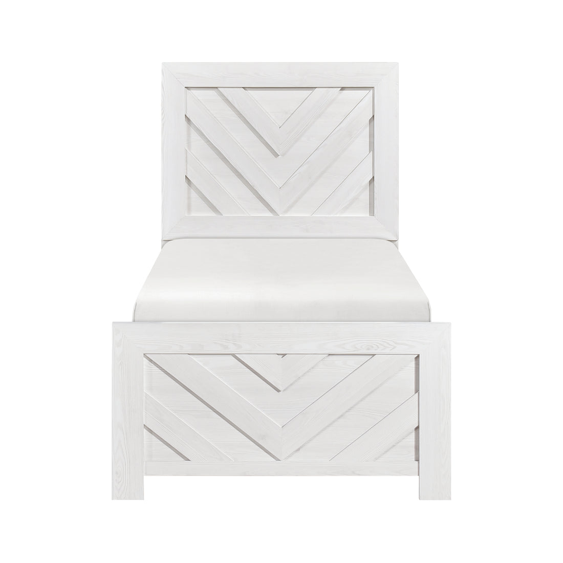 1534NPWHT-1 Twin Bed - 1534NPWHT-1