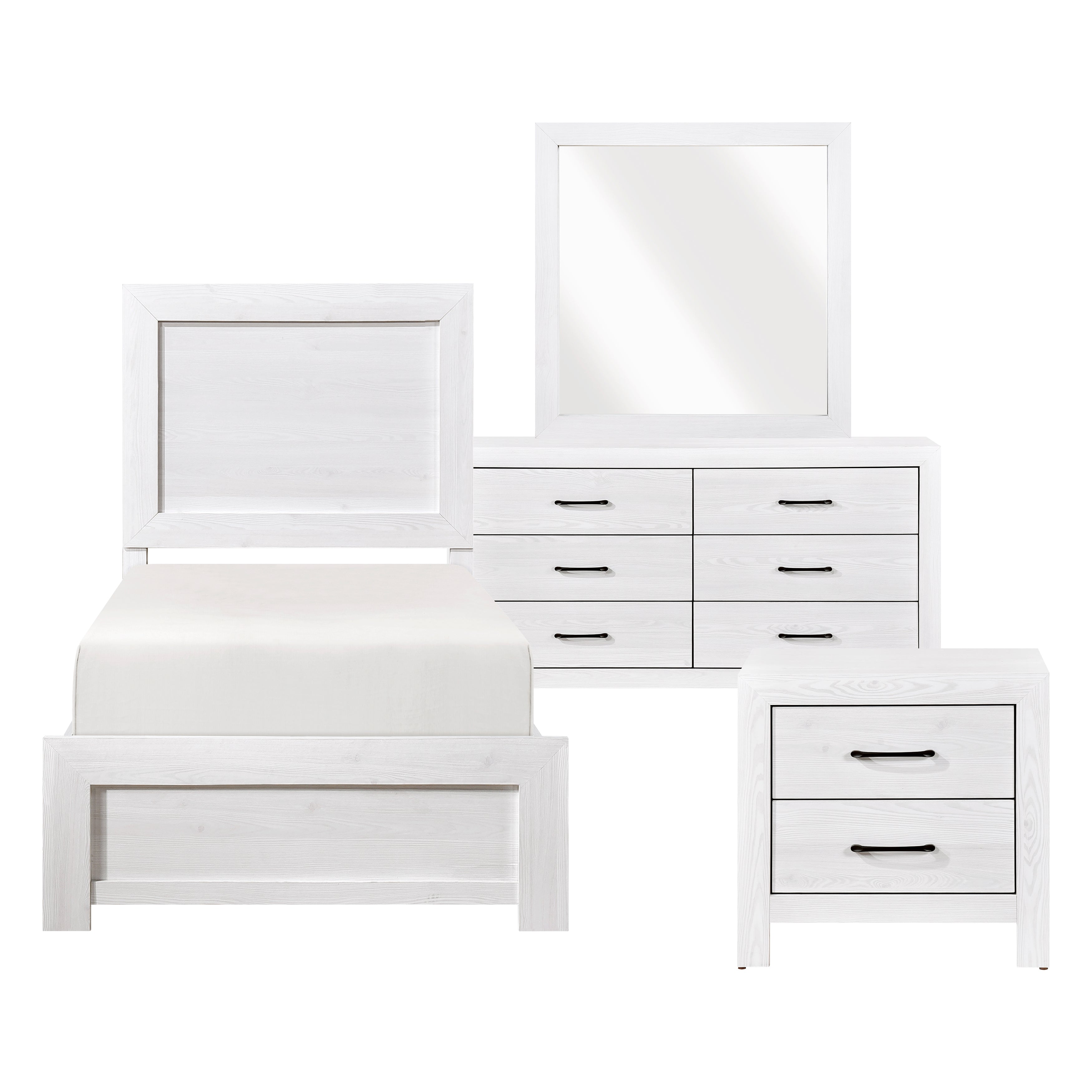 1534WHT-1*4 4pc Set (TB+NS+DR+MR) - 1534WHT-1*4