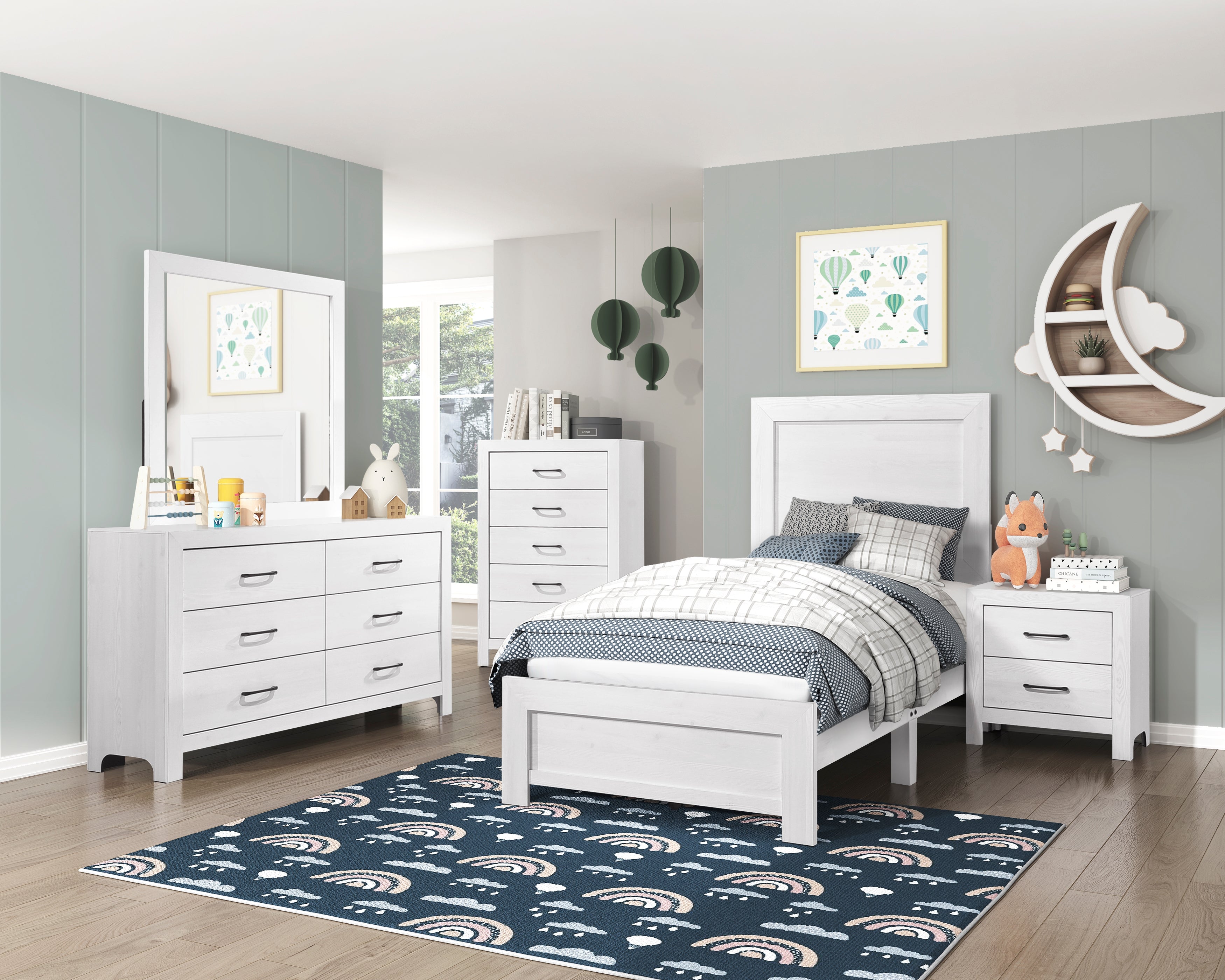 Corbin White Panel Youth Bedroom Set from Homelegance - Luna Furniture