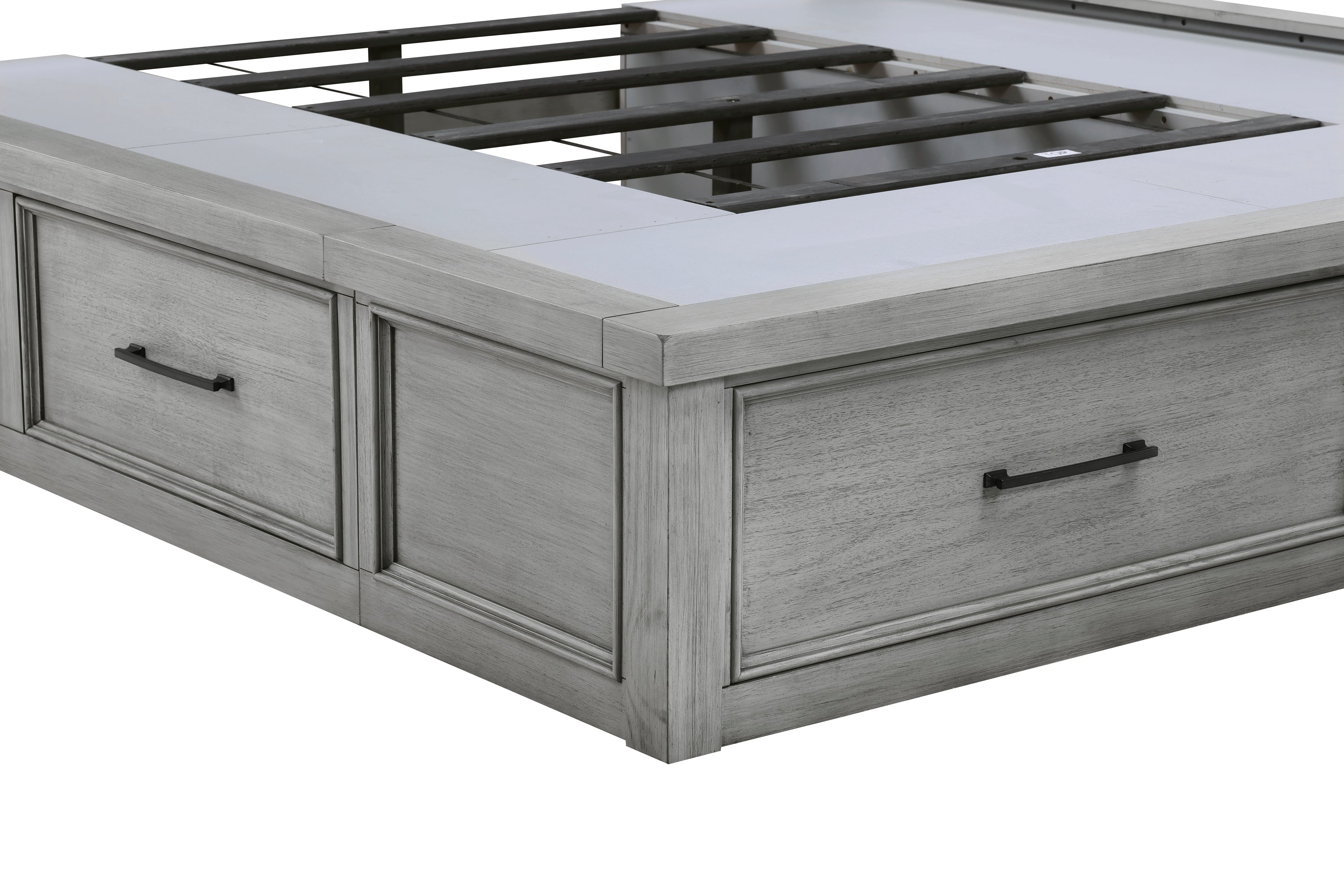 1559DGK-1EK* (4) Eastern King Platform Bed with Footboard Storage - 1559DGK-1EK*