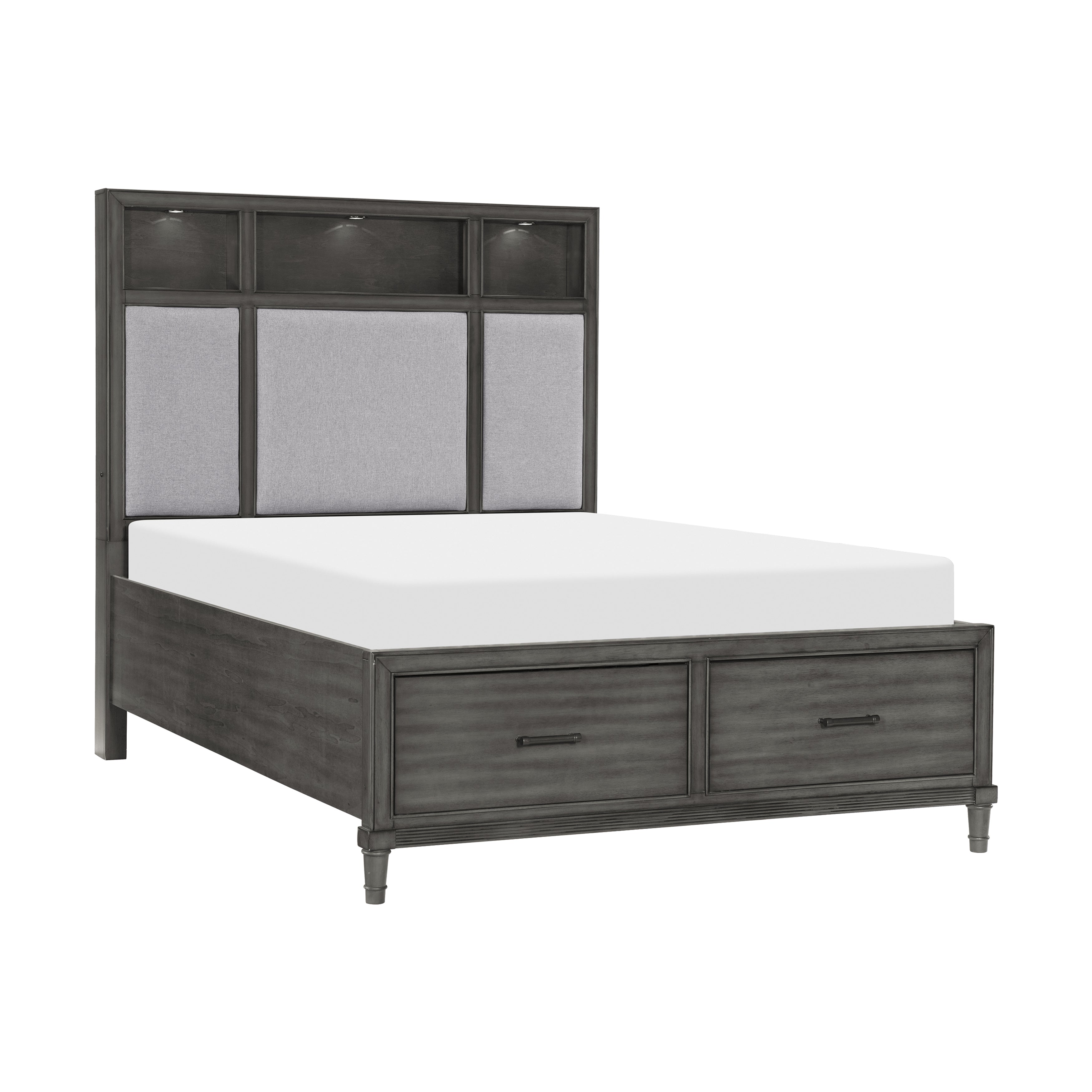 Wittenberry Gray Storage Platform Bedroom Set from Homelegance - Luna Furniture