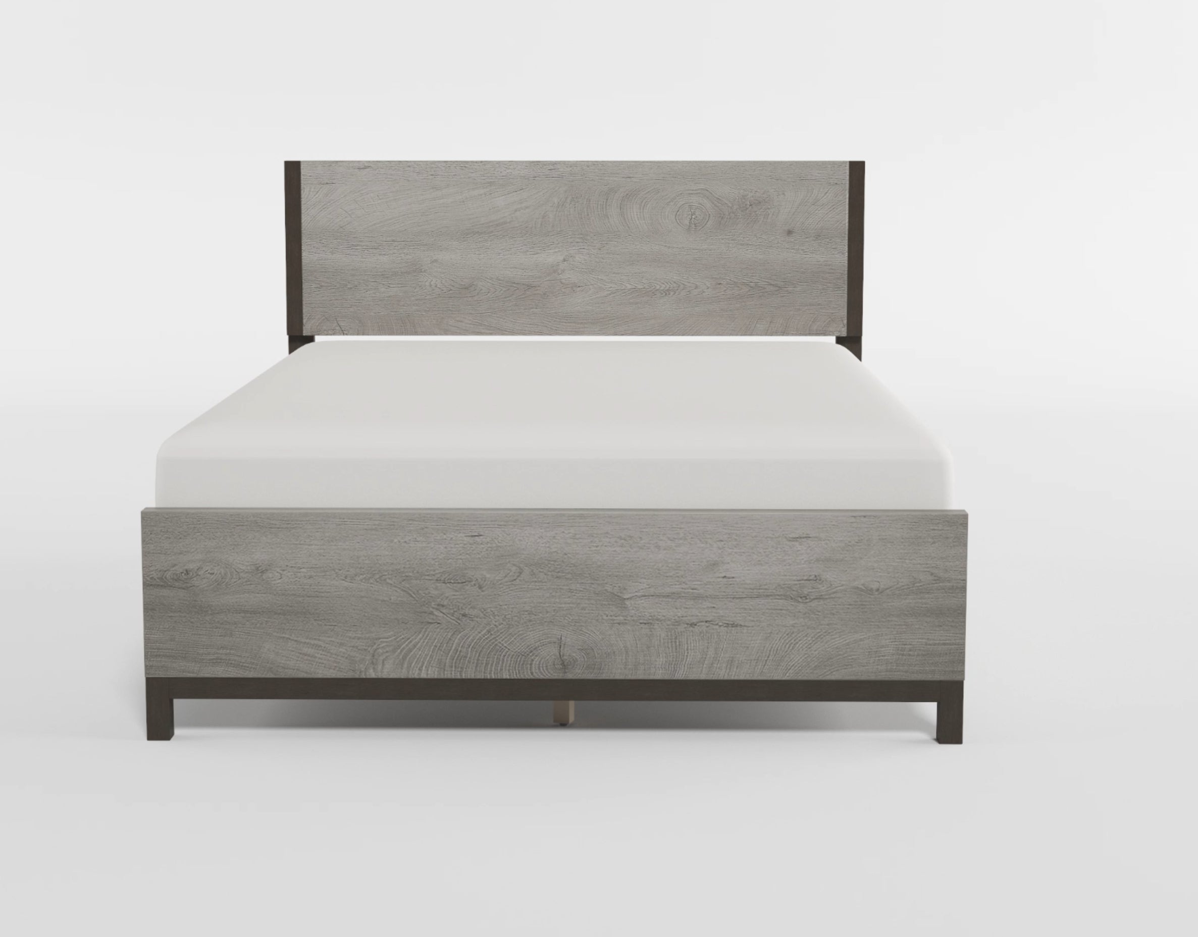 Zephyr Brownish Gray Twin Panel Bed from Homelegance - Luna Furniture