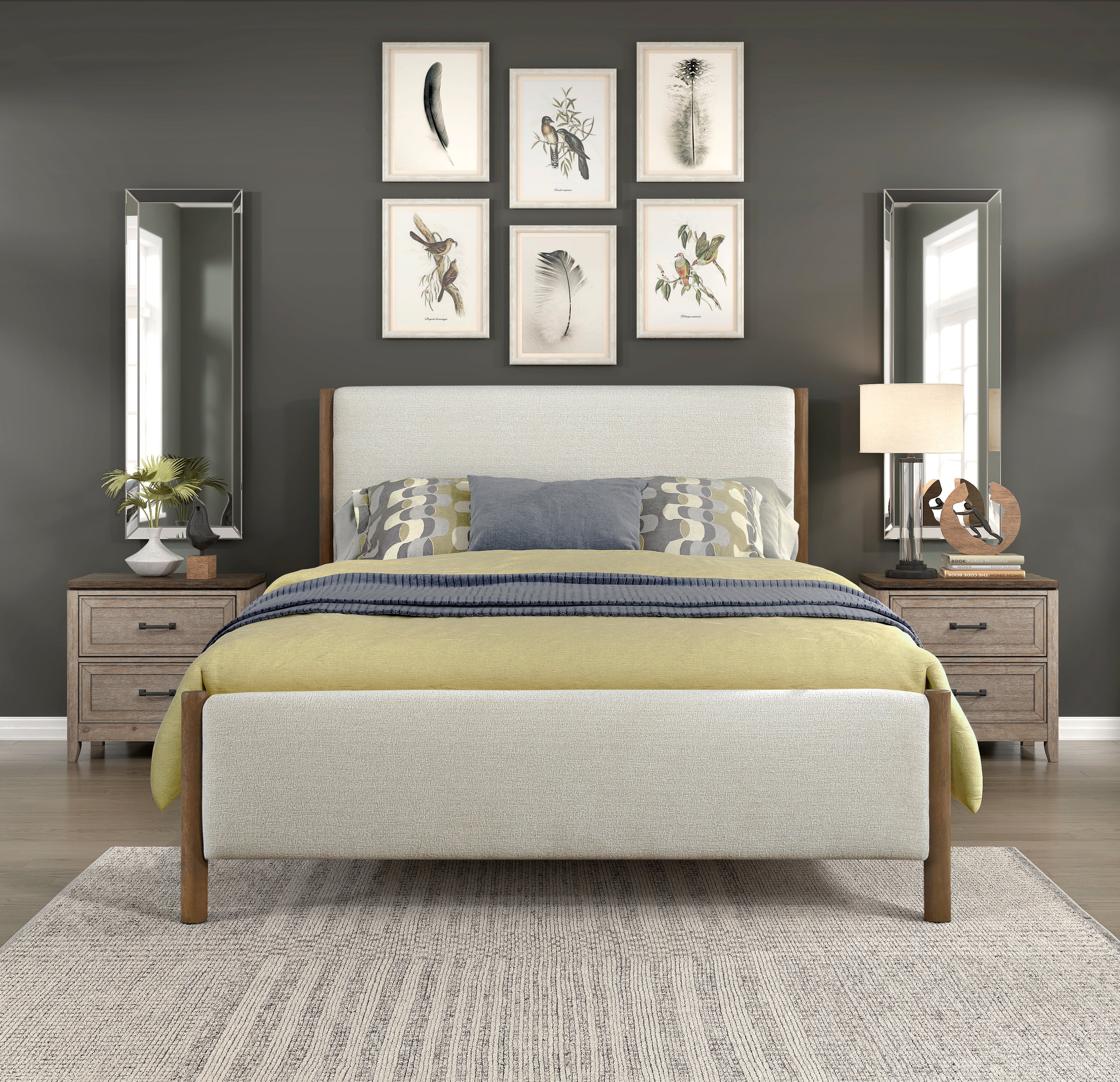 1587F-1* (2) Full Platform Bed - 1587F-1*