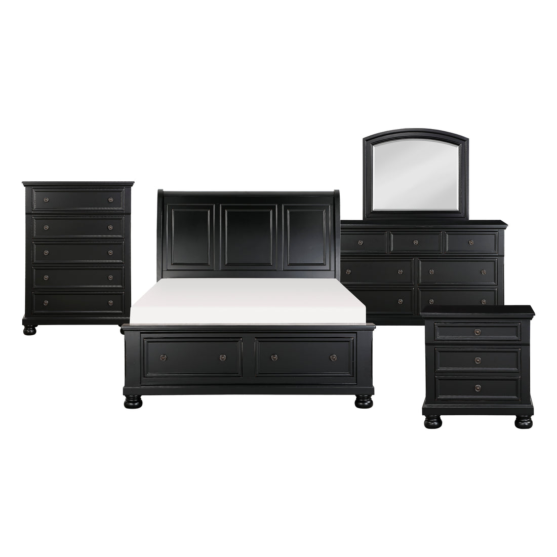 1714BK-1*9 5PC SET: 1QB,1NS,1DR,1MR,1CH - 1714BK-1*9